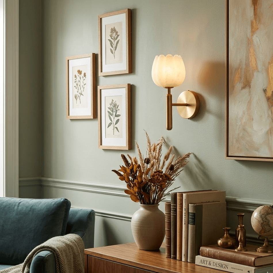 Fiore Alabaster Sconce