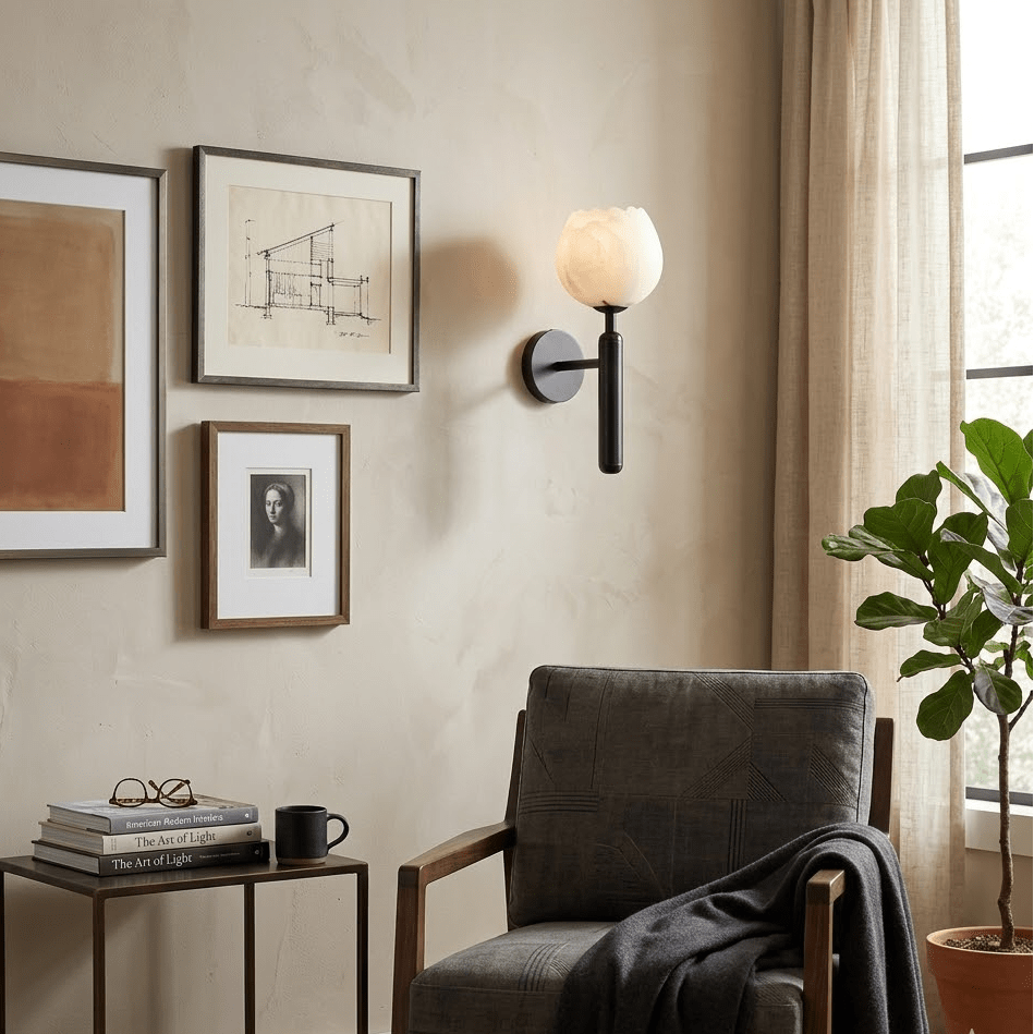 Fiore Alabaster Sconce