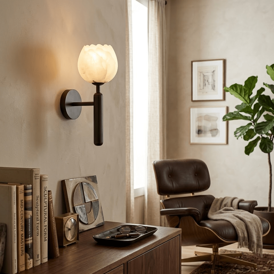 Fiore Alabaster Sconce