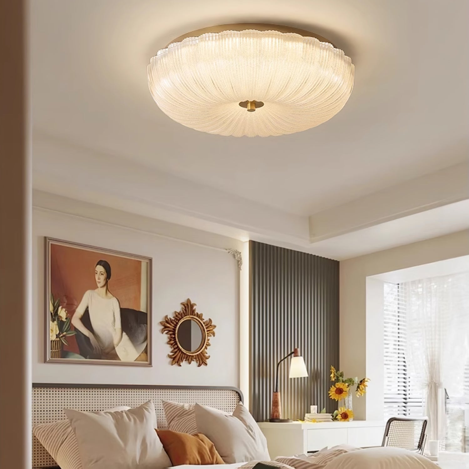 Solstice Frosted Glass Flush Mount
