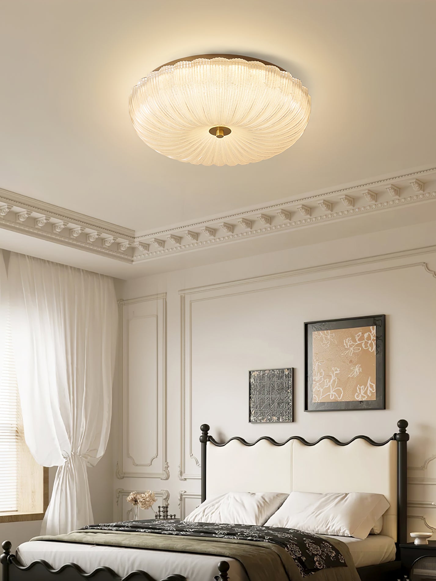 Solstice Frosted Glass Flush Mount