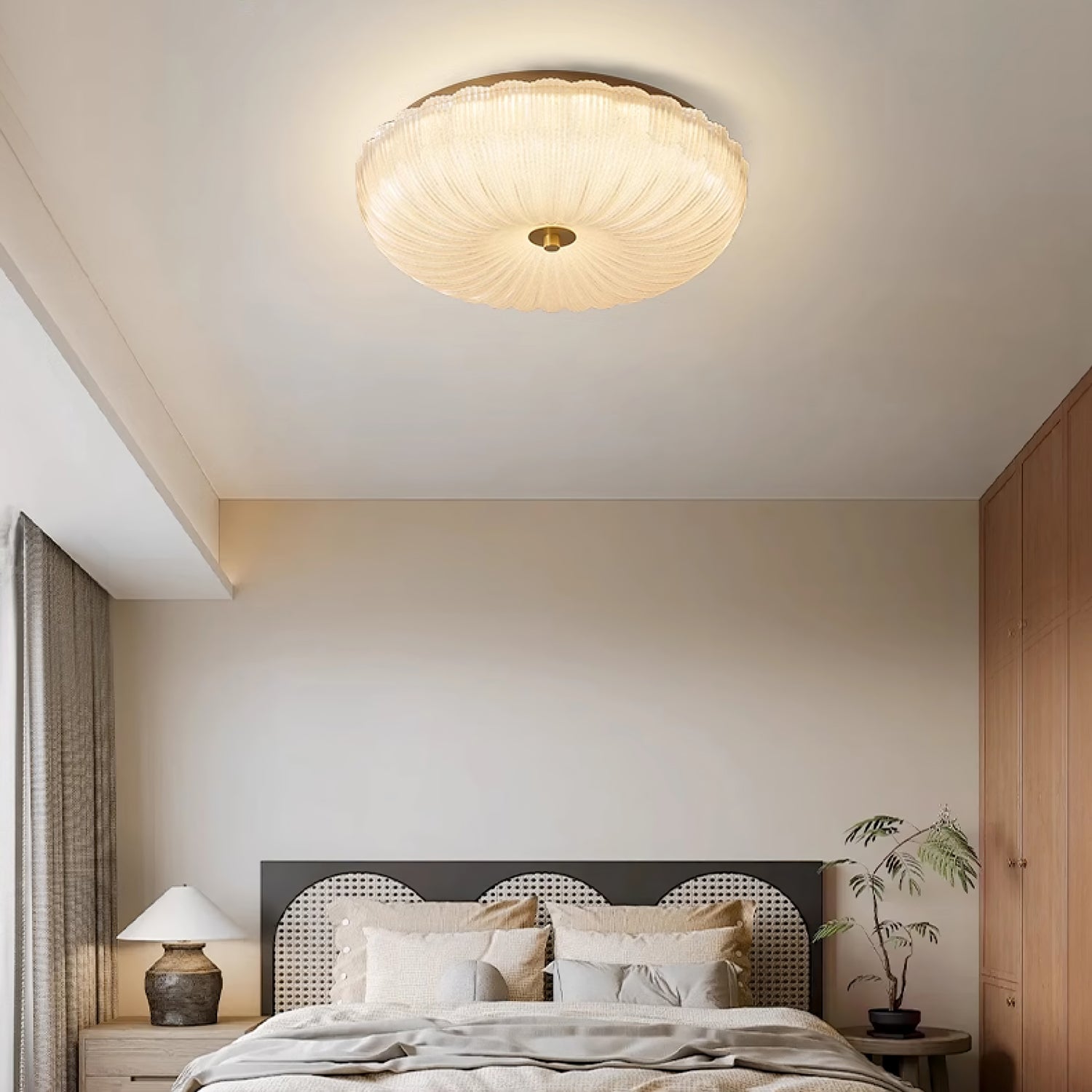 Solstice Frosted Glass Flush Mount