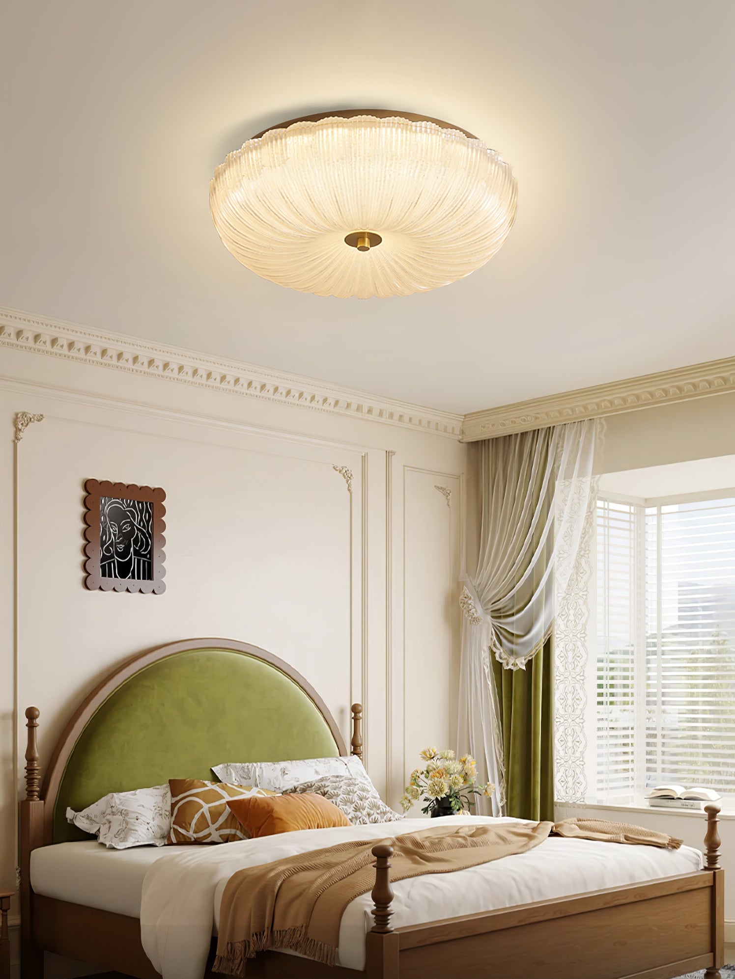 Solstice Frosted Glass Flush Mount