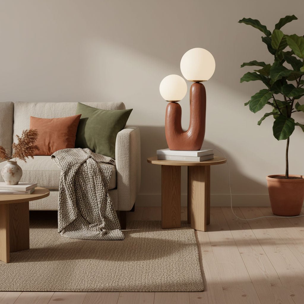Bolla Opal Glass & Resin Table Lamp
