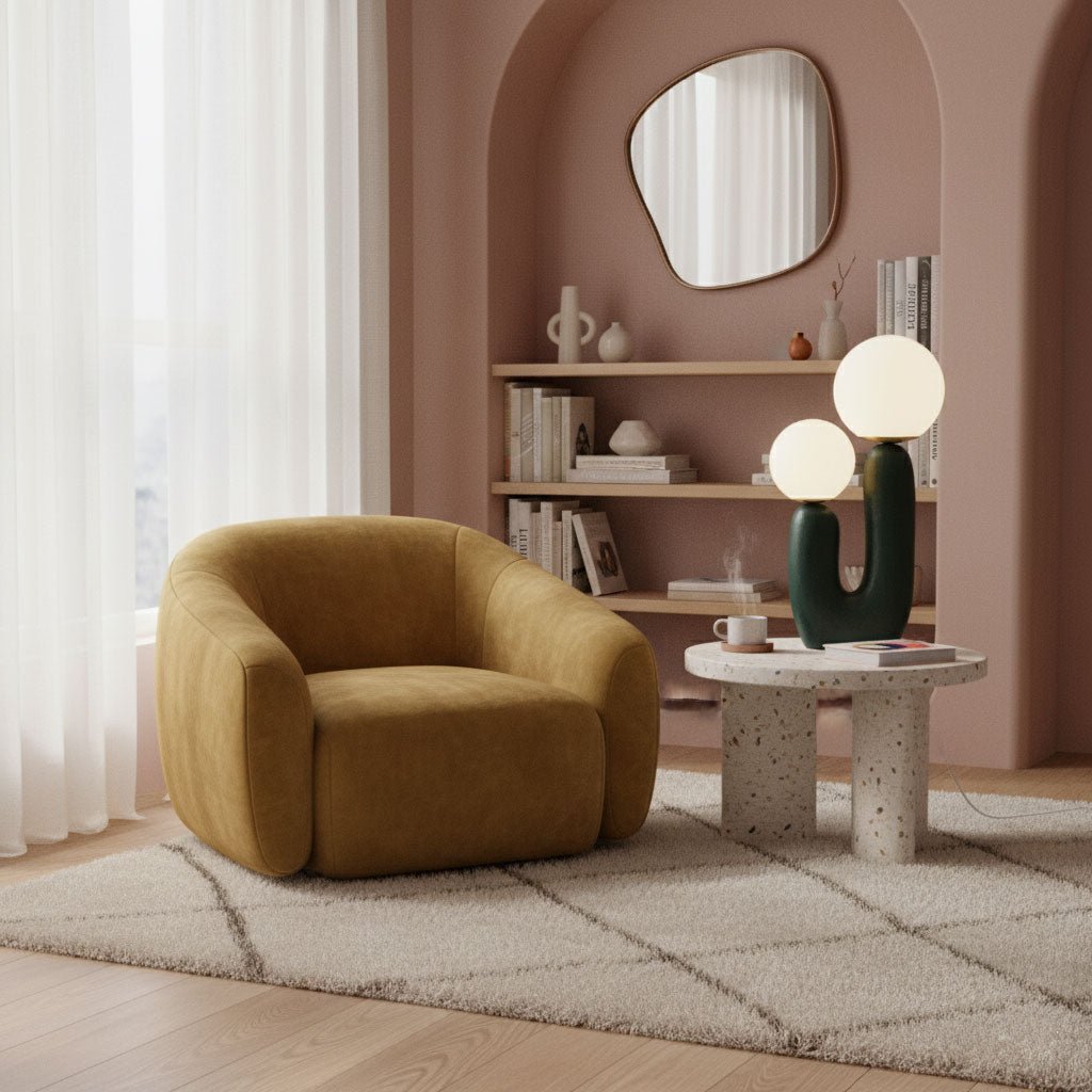 Bolla Opal Glass & Resin Table Lamp