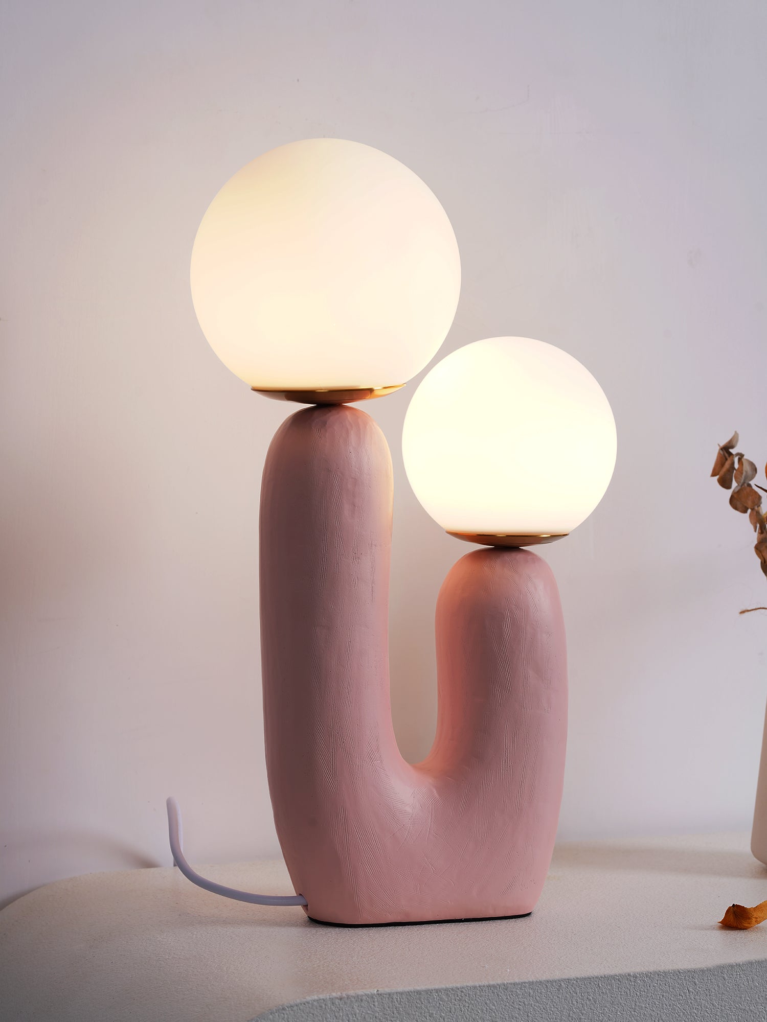 Bolla Opal Glass & Resin Table Lamp