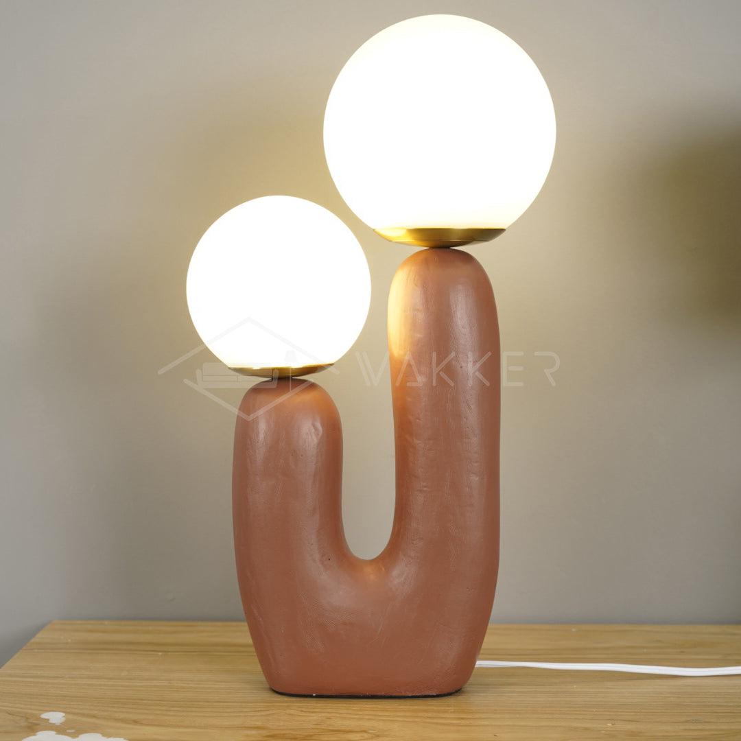 Bolla Opal Glass & Resin Table Lamp
