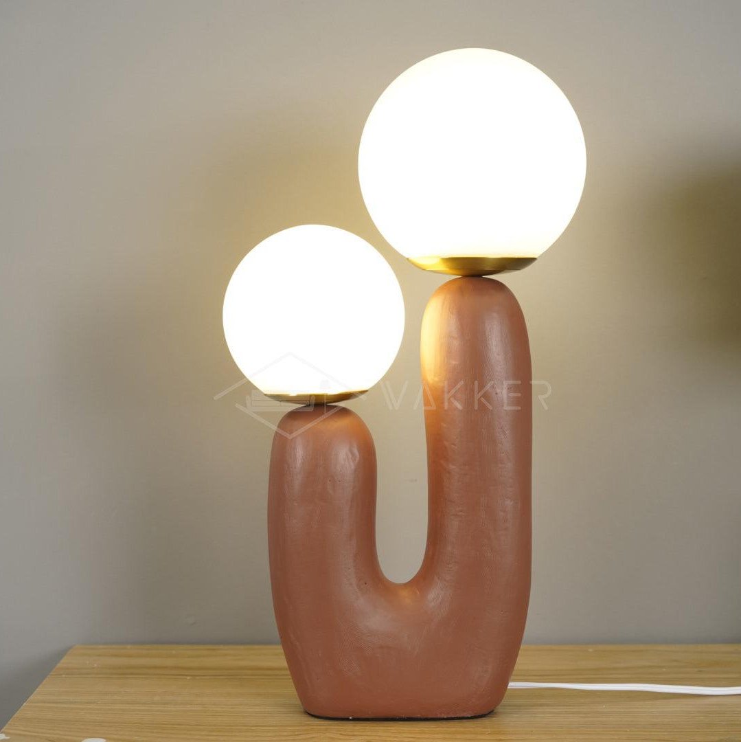 Bolla Opal Glass & Resin Table Lamp