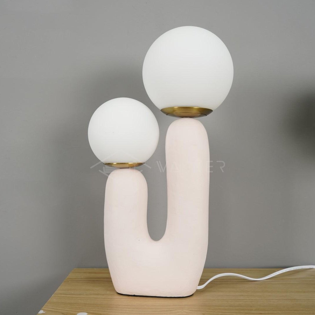 Bolla Opal Glass & Resin Table Lamp