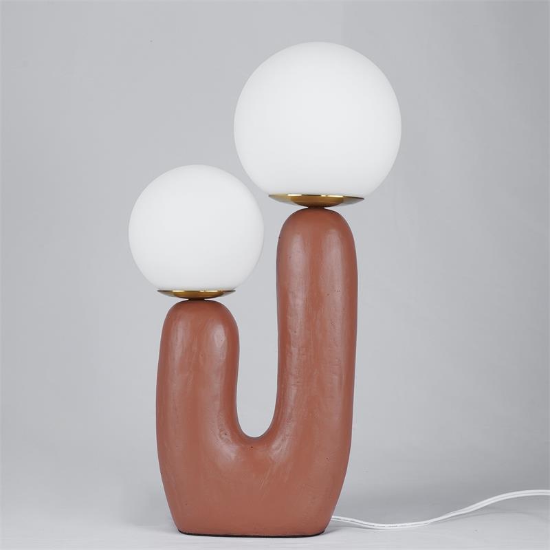 Bolla Opal Glass & Resin Table Lamp