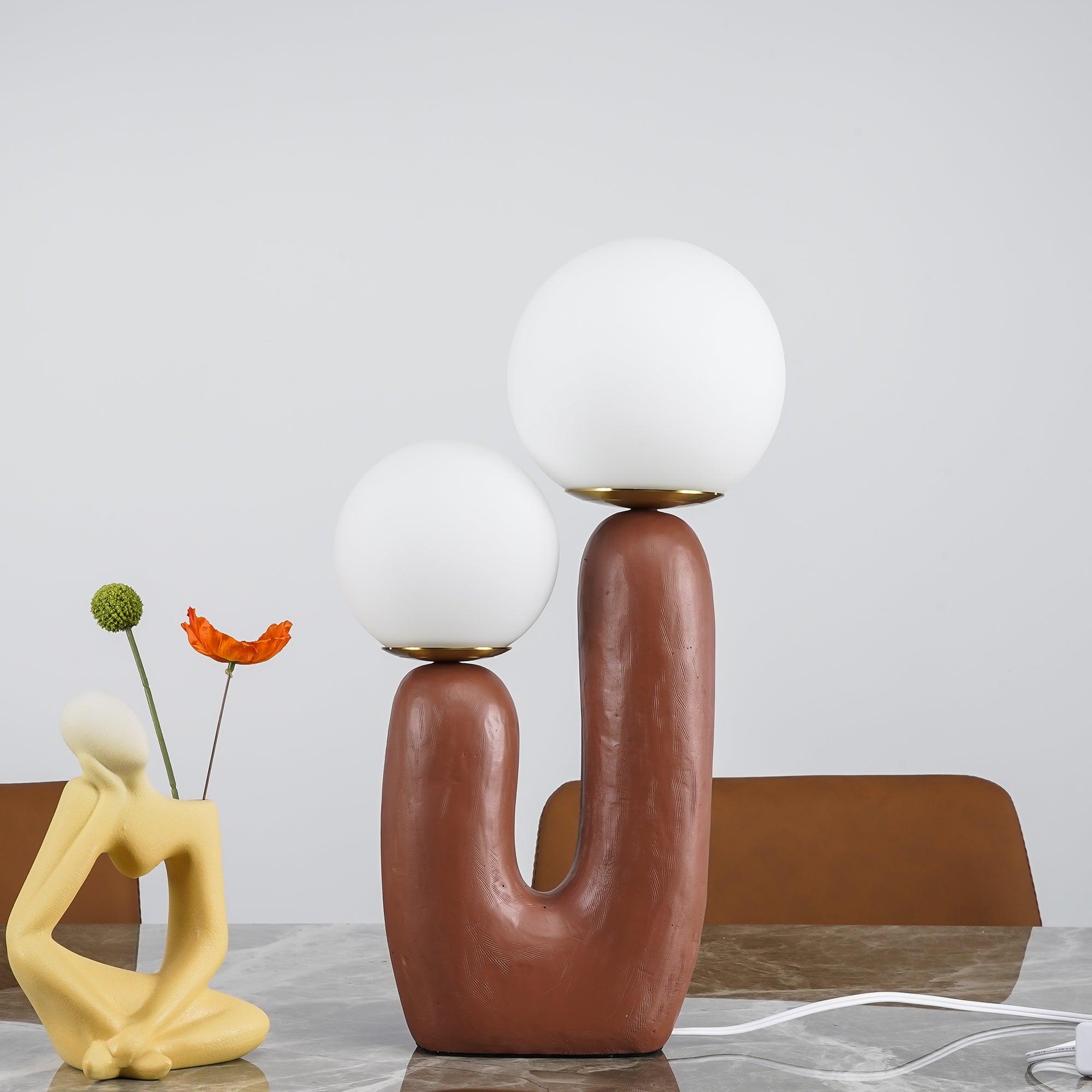 Bolla Opal Glass & Resin Table Lamp