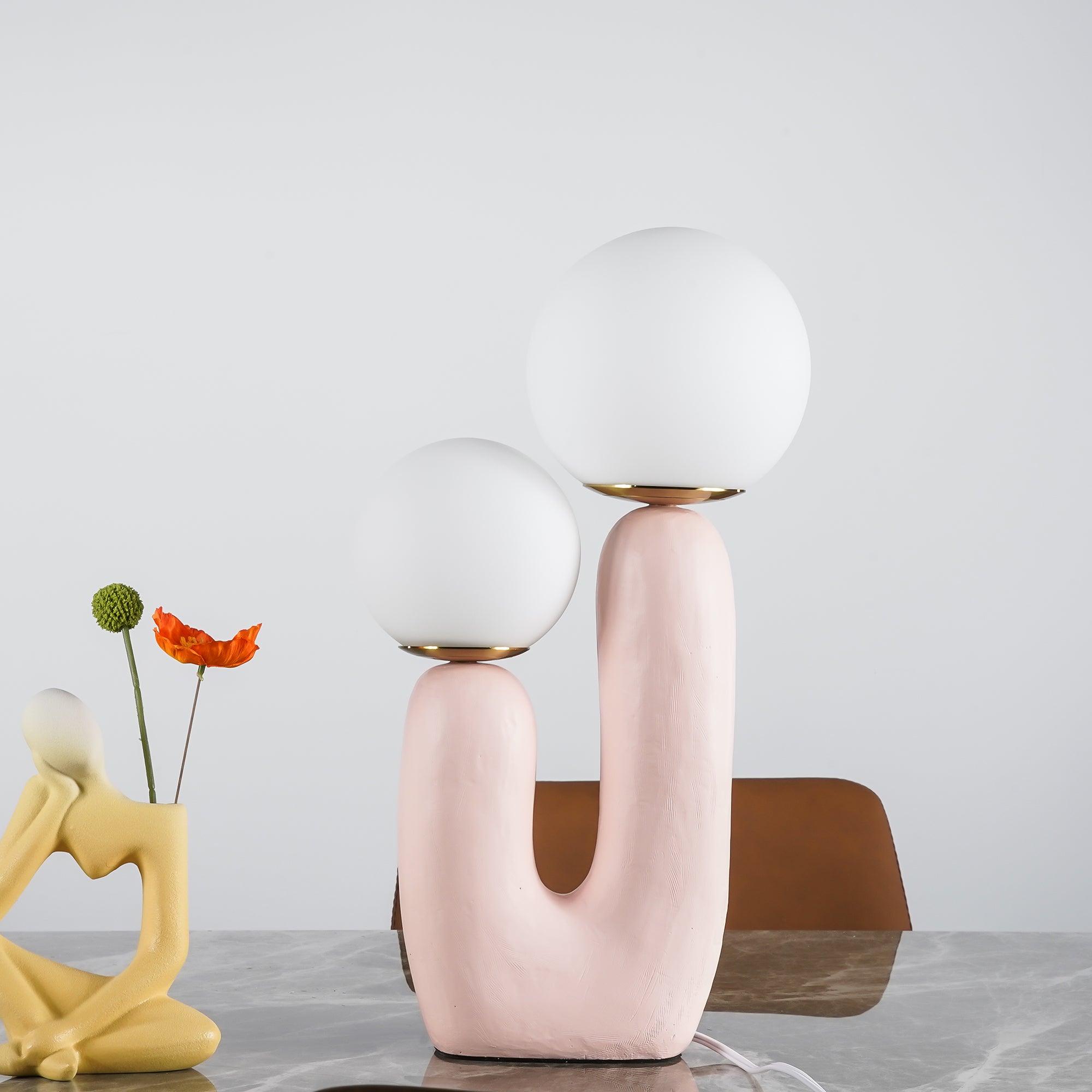 Bolla Opal Glass & Resin Table Lamp