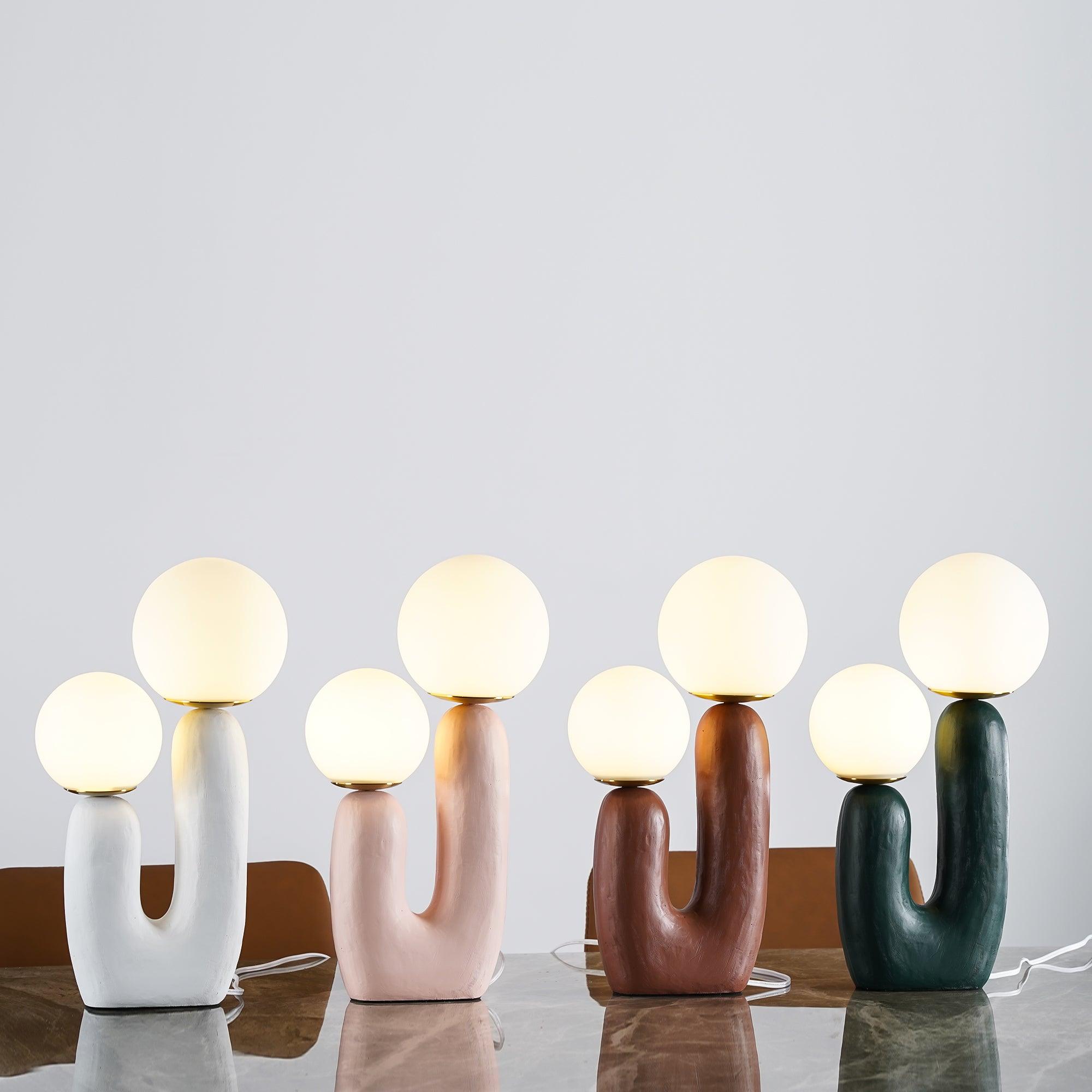 Bolla Opal Glass & Resin Table Lamp
