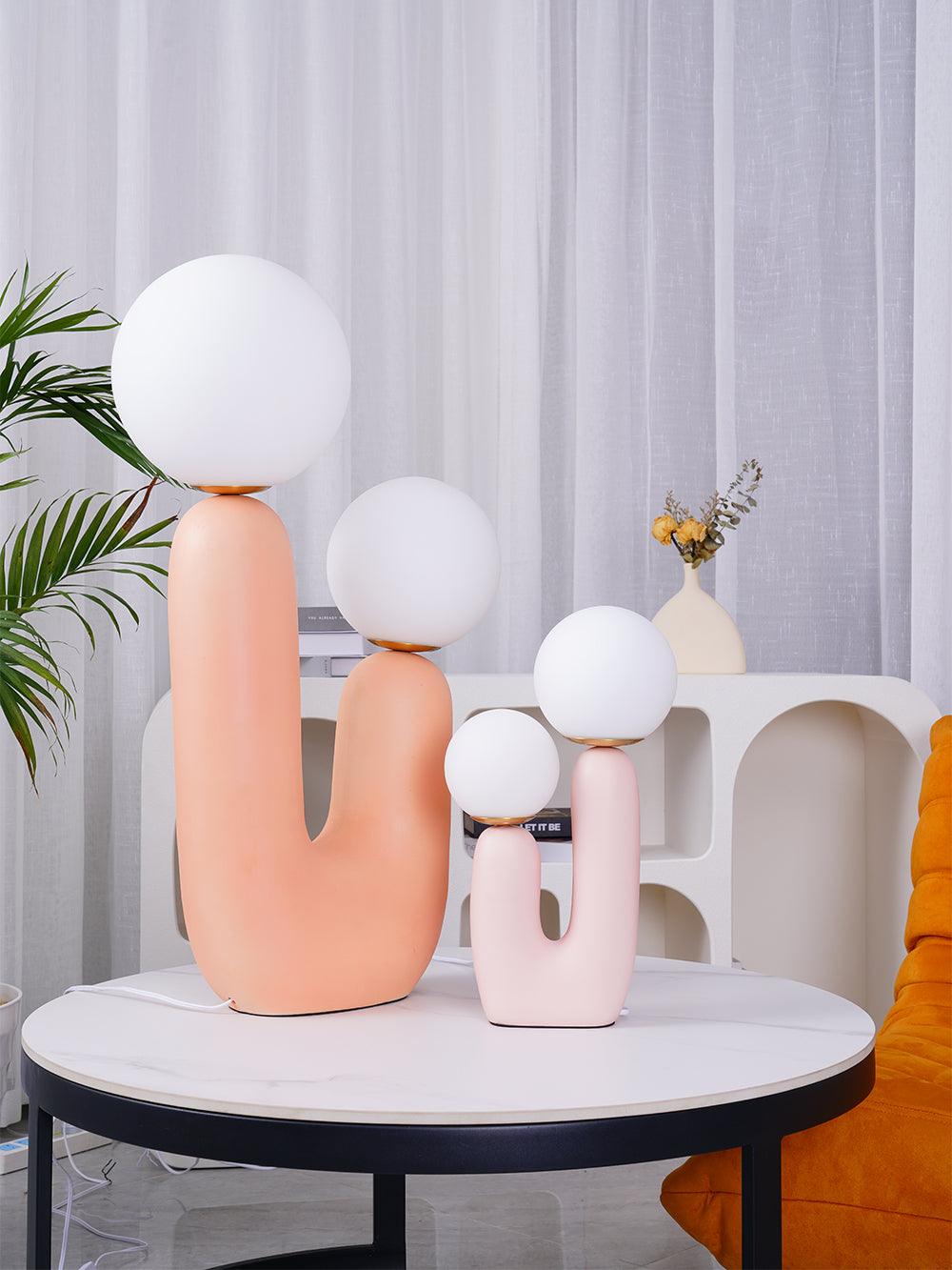 Bolla Opal Glass & Resin Table Lamp
