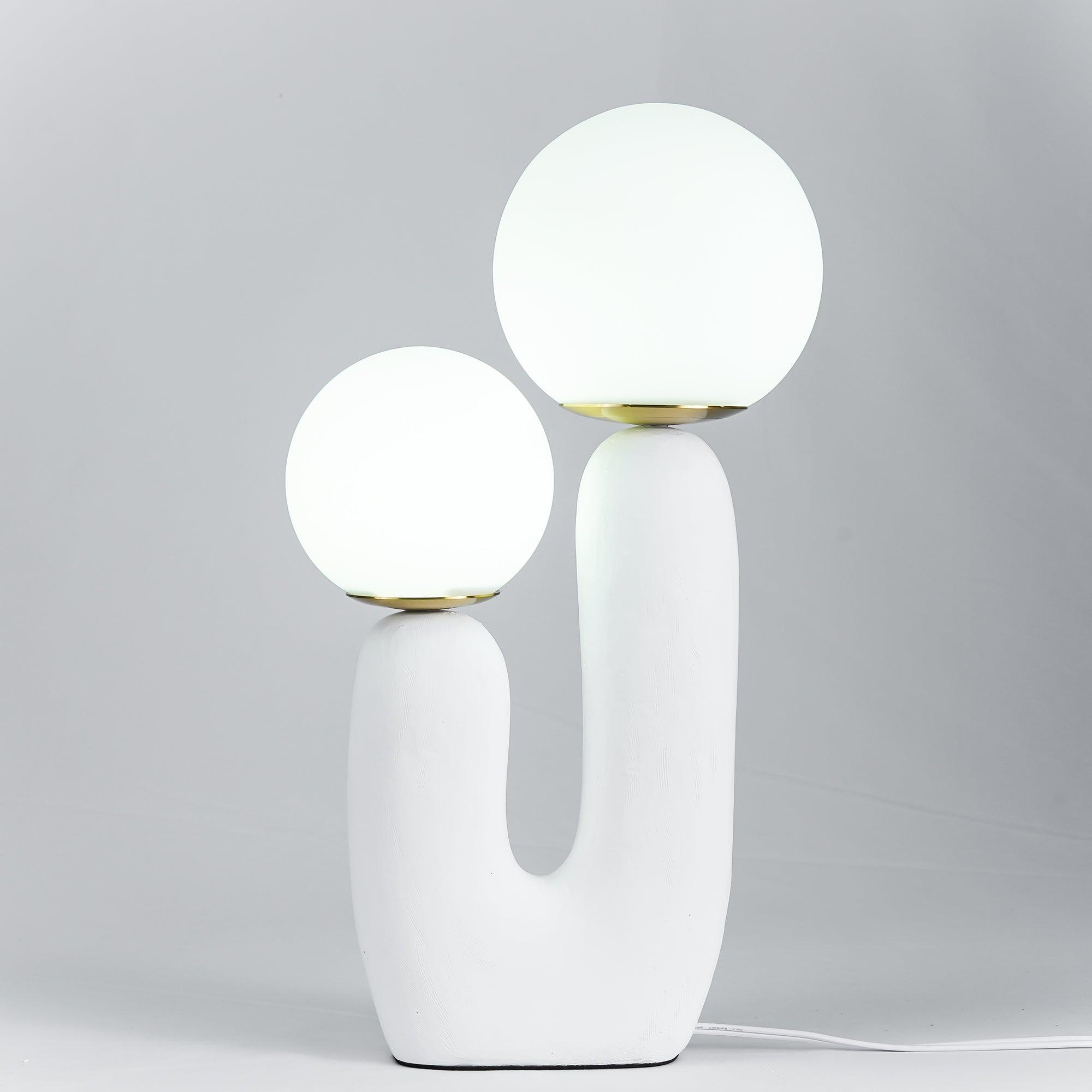 Bolla Opal Glass & Resin Table Lamp