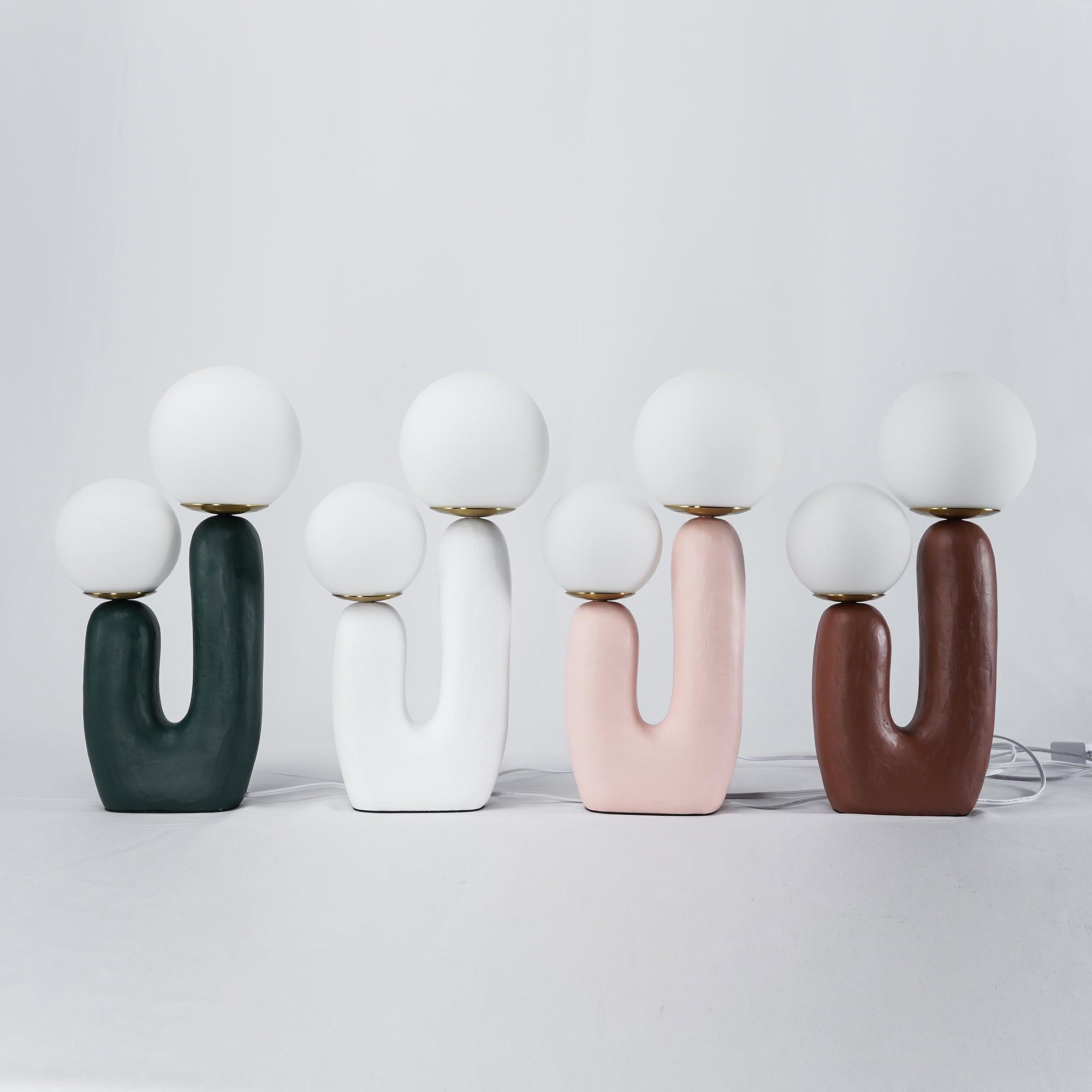 Bolla Opal Glass & Resin Table Lamp