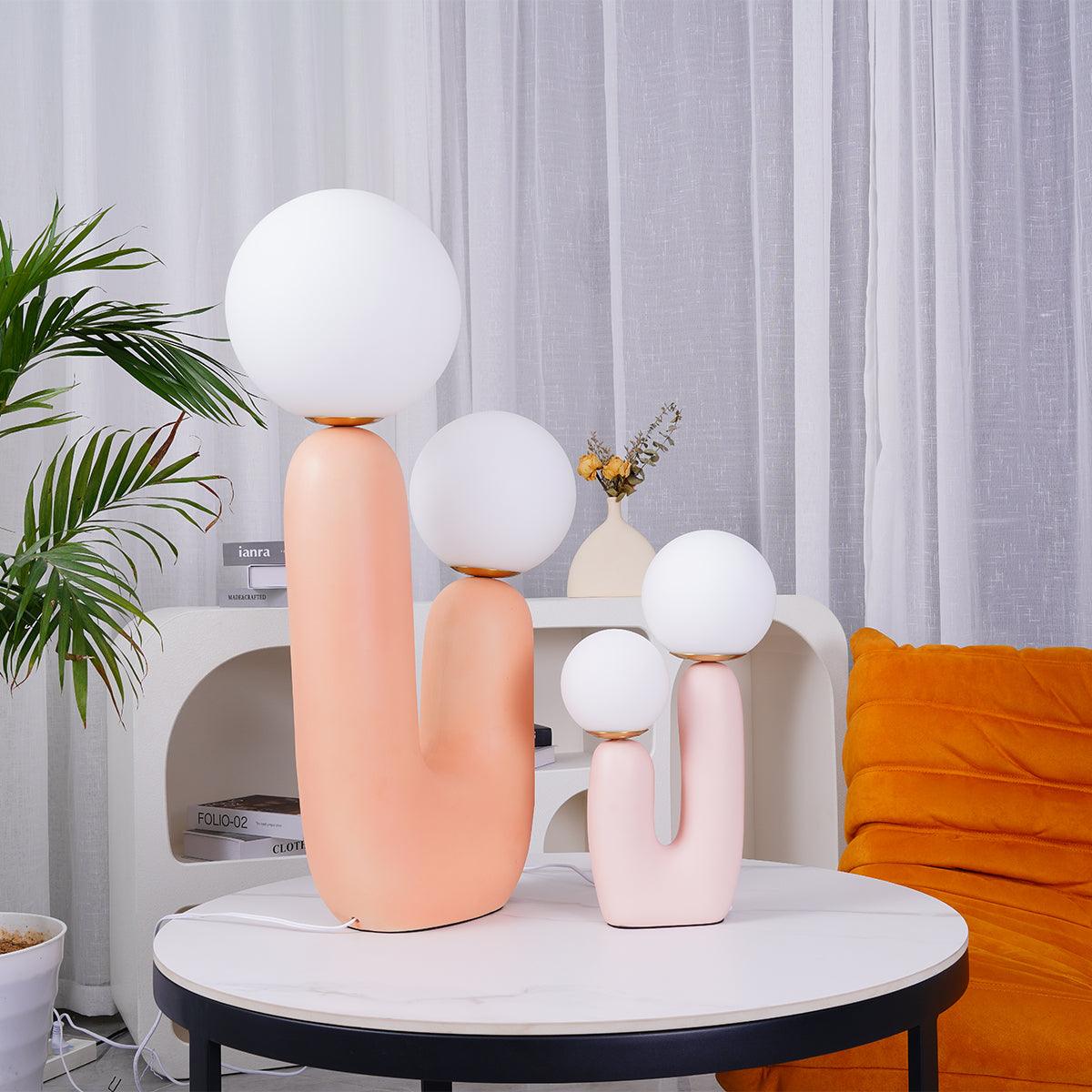 Bolla Opal Glass & Resin Table Lamp