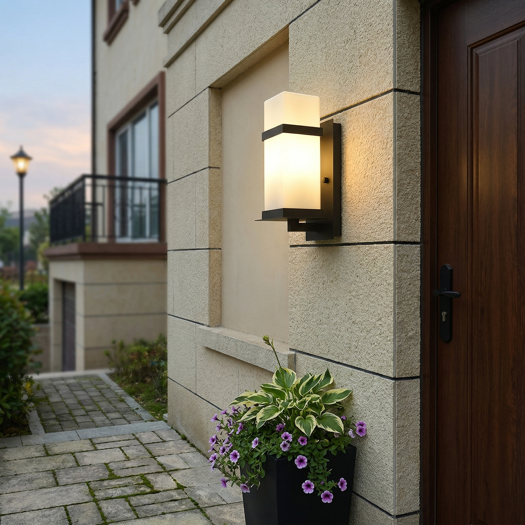 Clear Glass Porch Wall Lantern