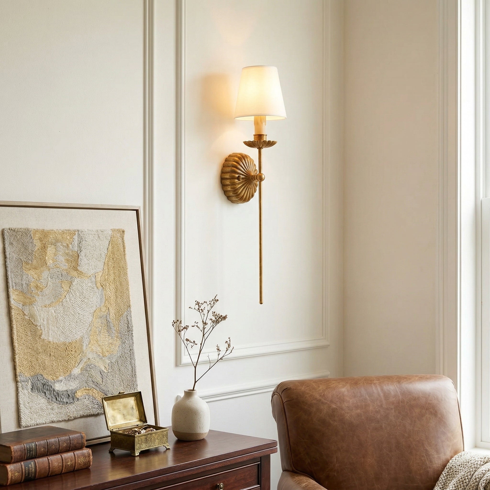 Odessa Gold Candle Sconce