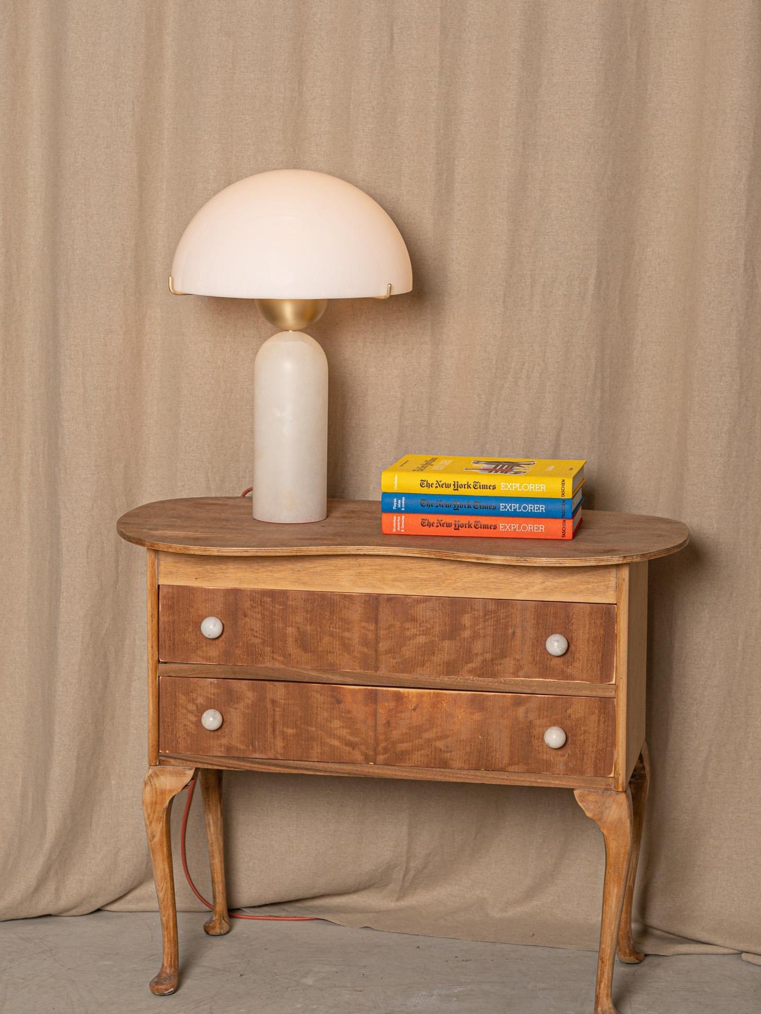 Orbis Hand-Cut Stone Table Lamp