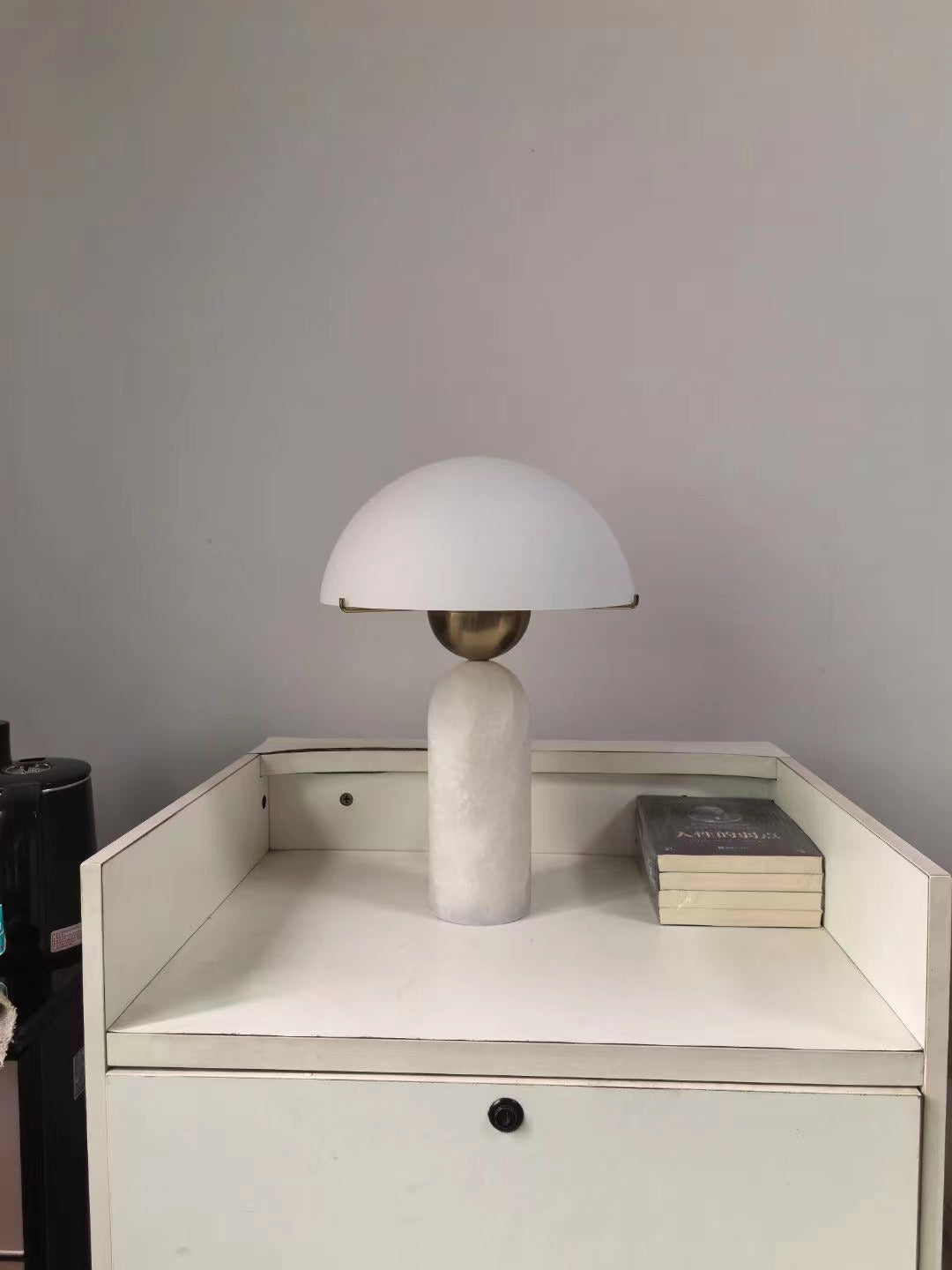 Orbis Hand-Cut Stone Table Lamp