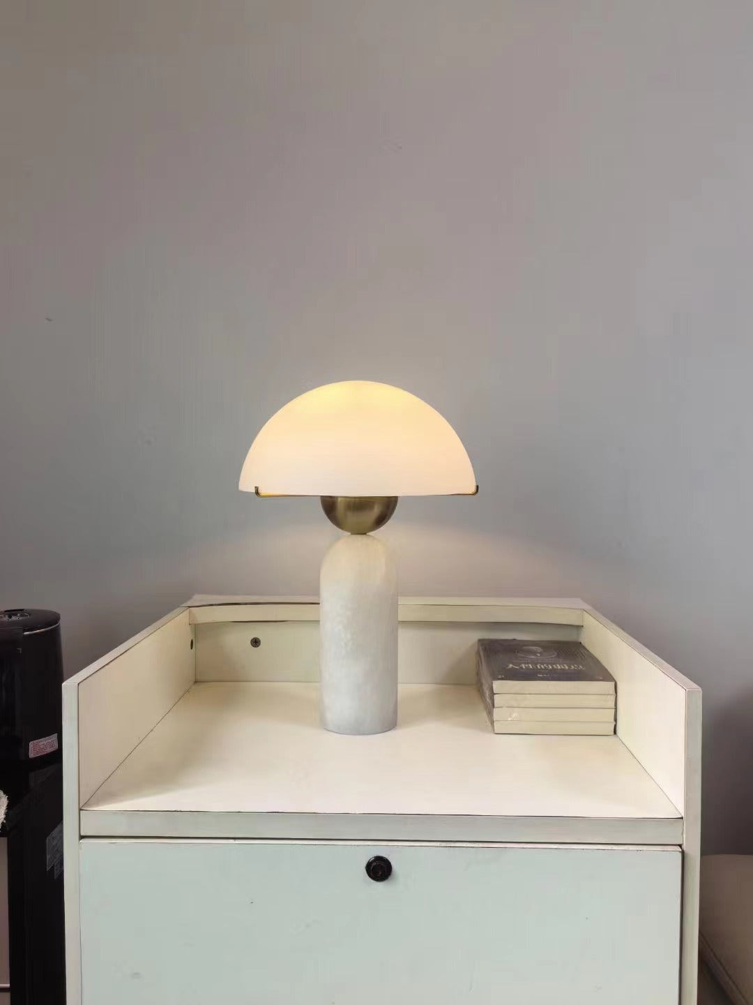 Orbis Hand-Cut Stone Table Lamp