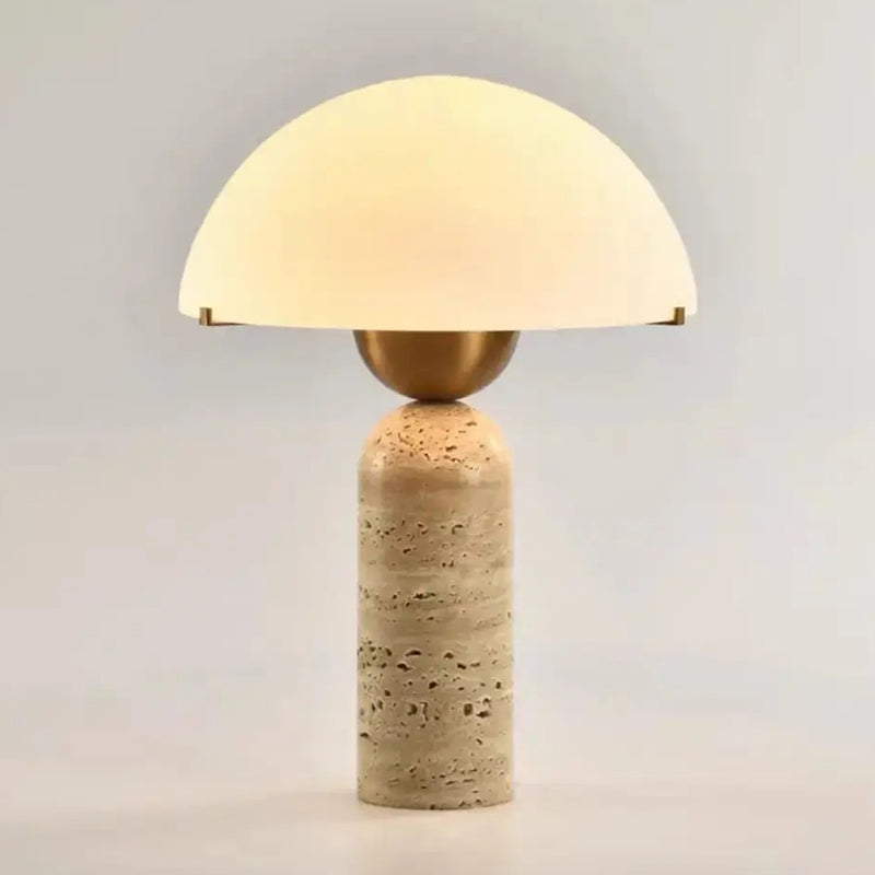 Orbis Hand-Cut Stone Table Lamp