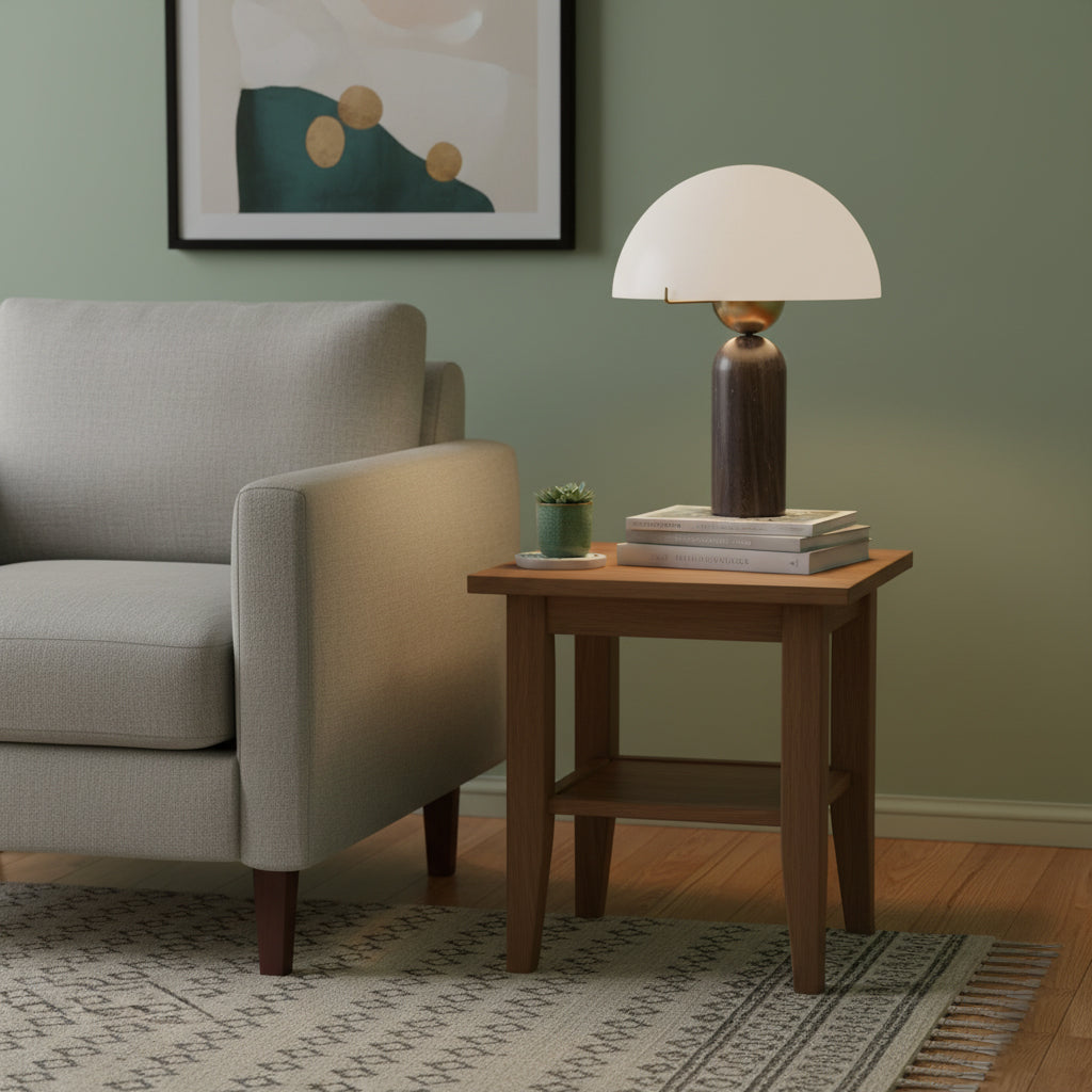 Orbis Hand-Cut Stone Table Lamp