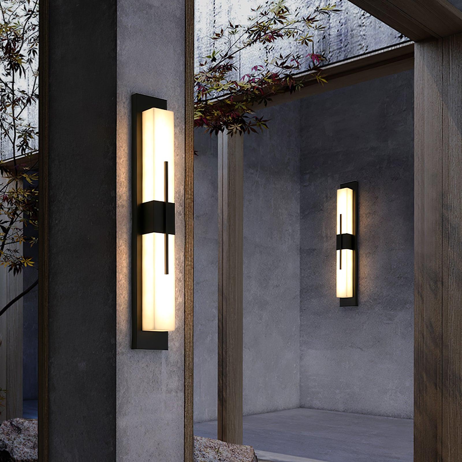 Tall Alabaster Glow Wall Sconce
