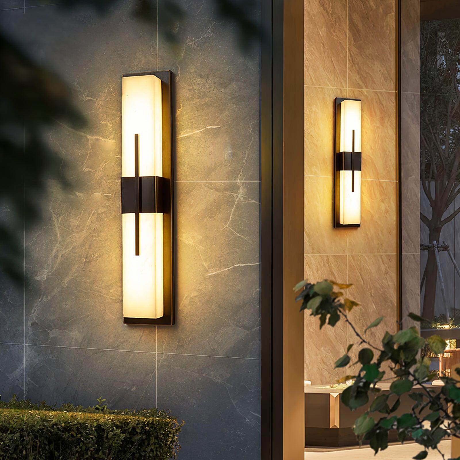 Tall Alabaster Glow Wall Sconce