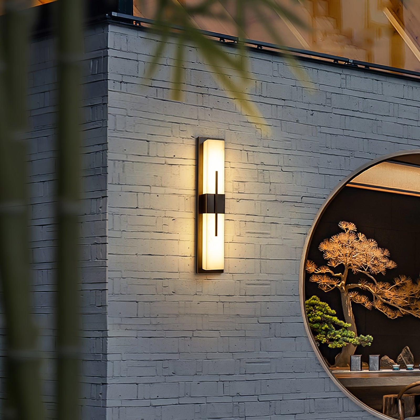 Tall Alabaster Glow Wall Sconce