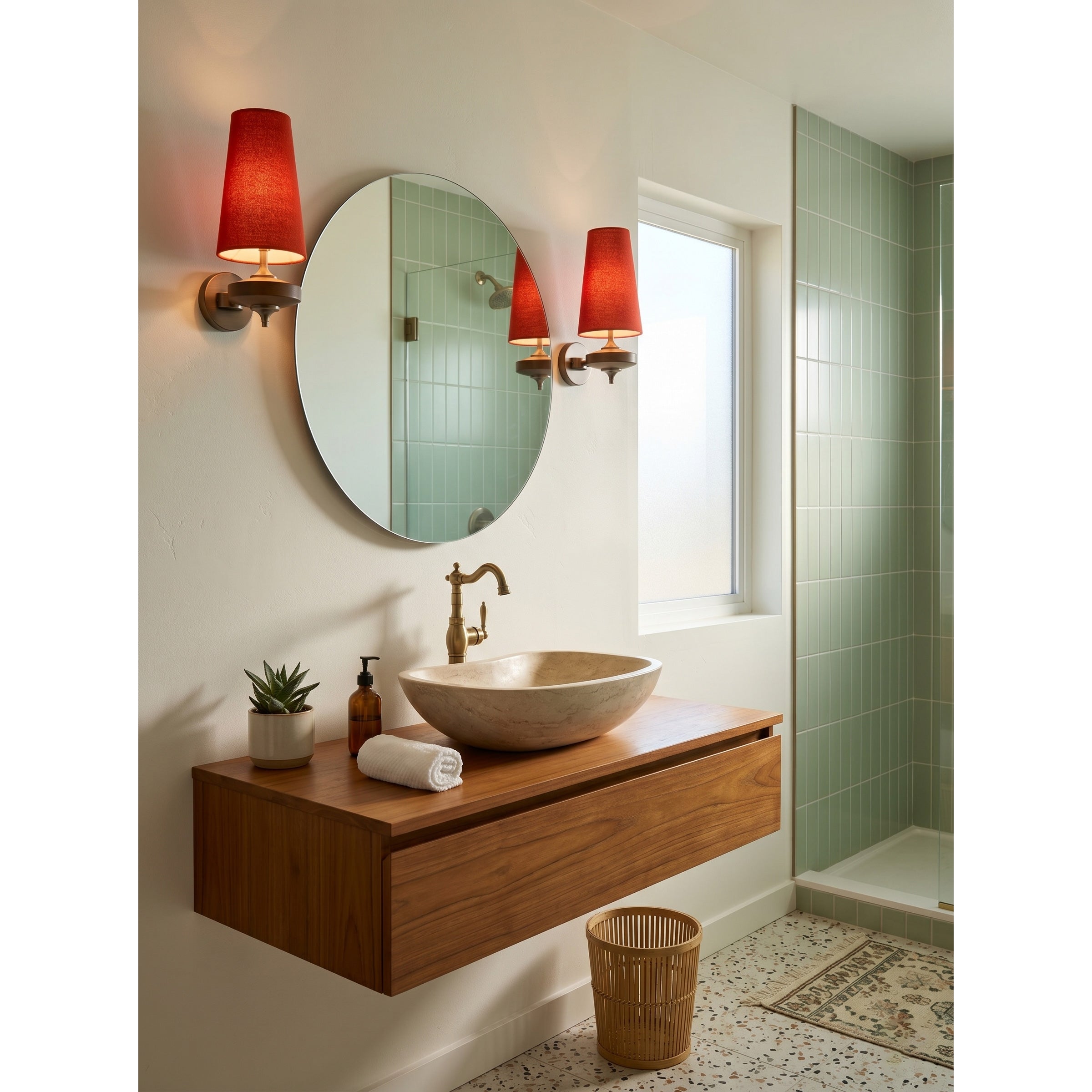 Nikau Walnut Wall Sconce