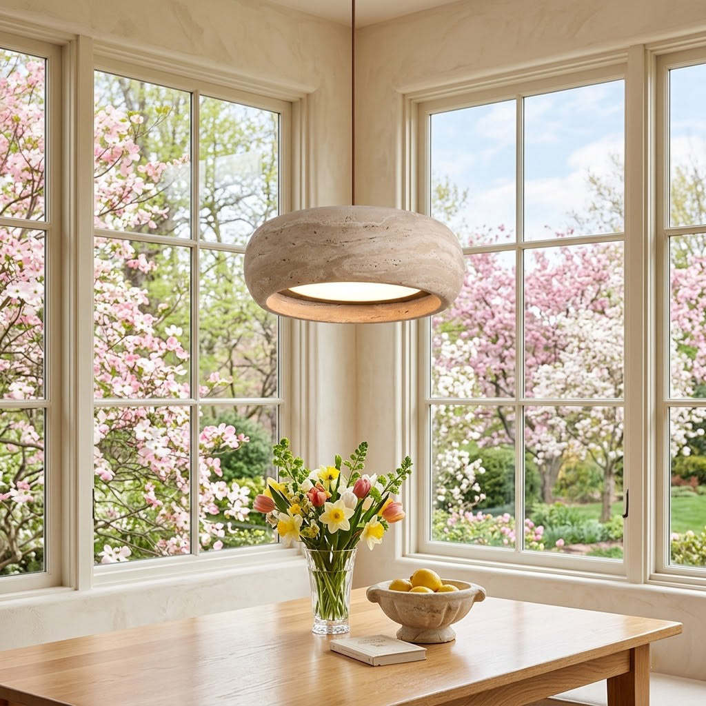 Cava Travertine Linear Pendant