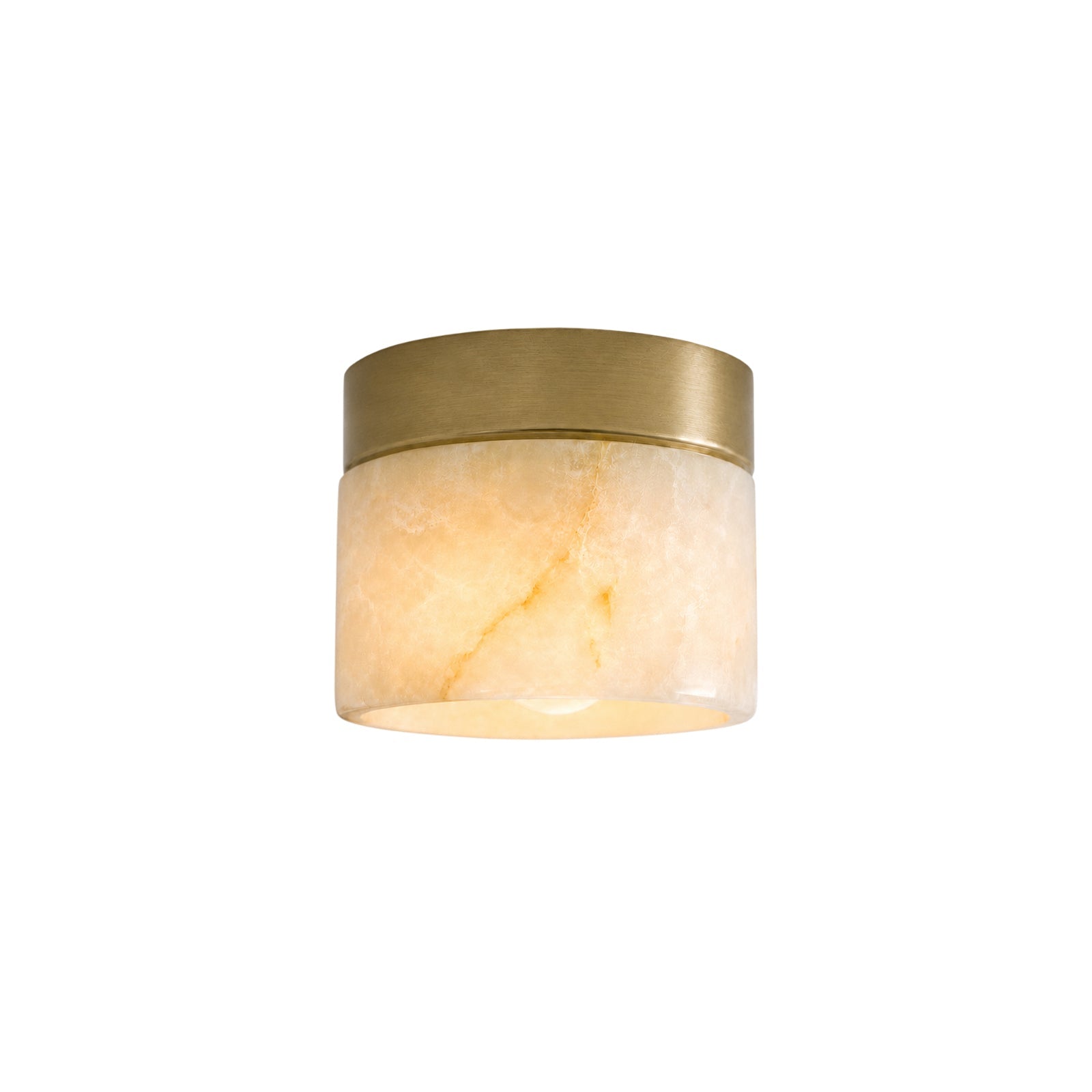 Mini Round Alabaster Ceiling Light