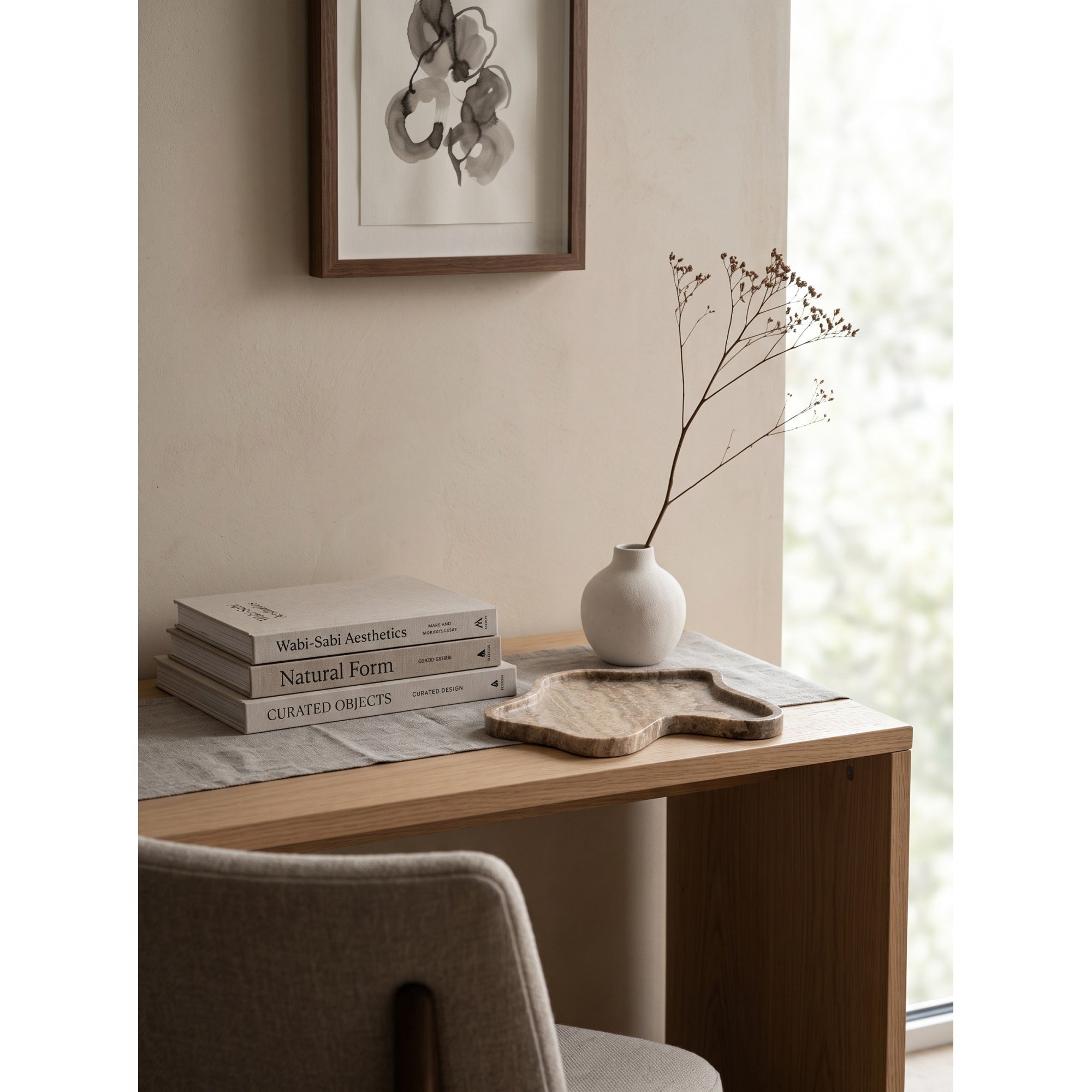 Wavy Edge Stone Catchall Tray