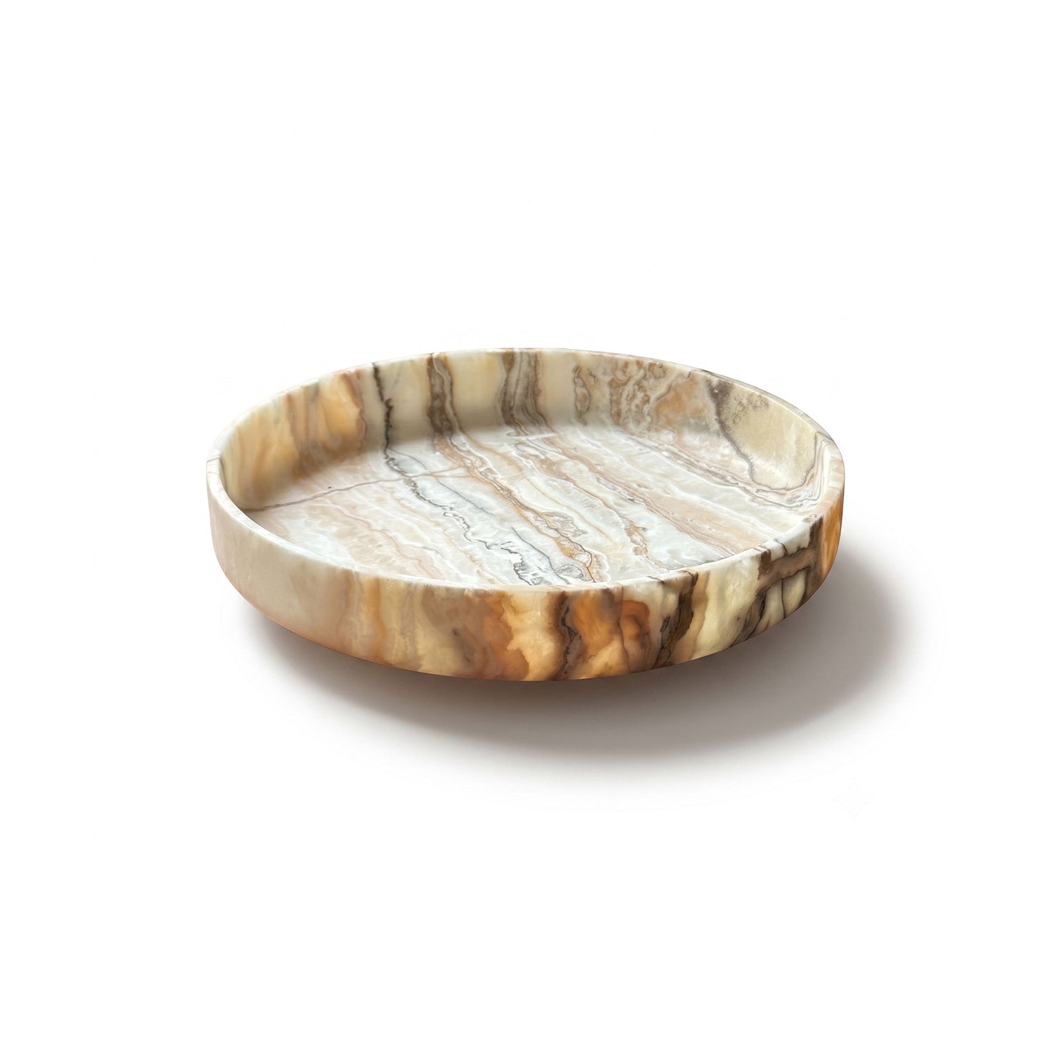Wide Round Stone Platter