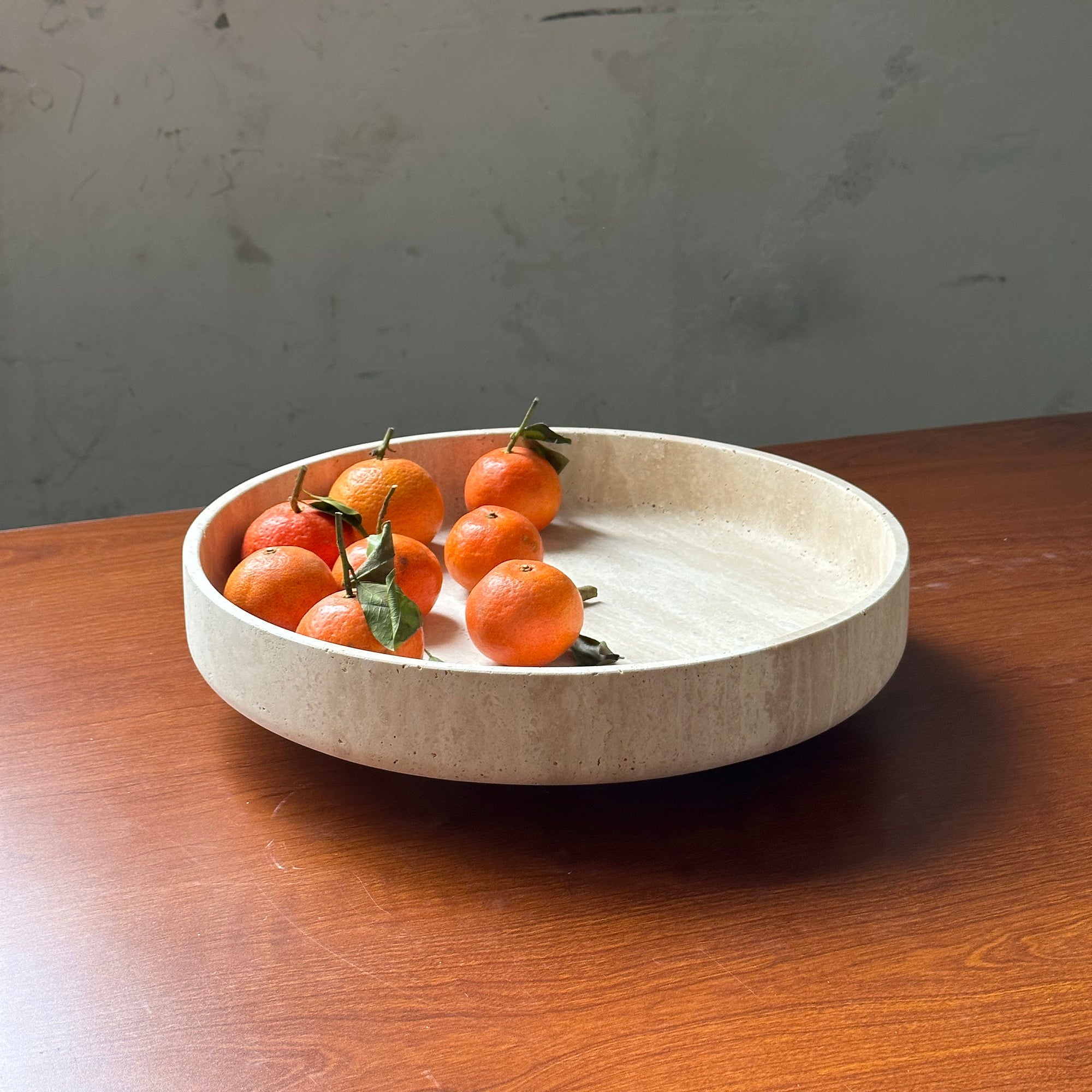 Wide Round Stone Platter