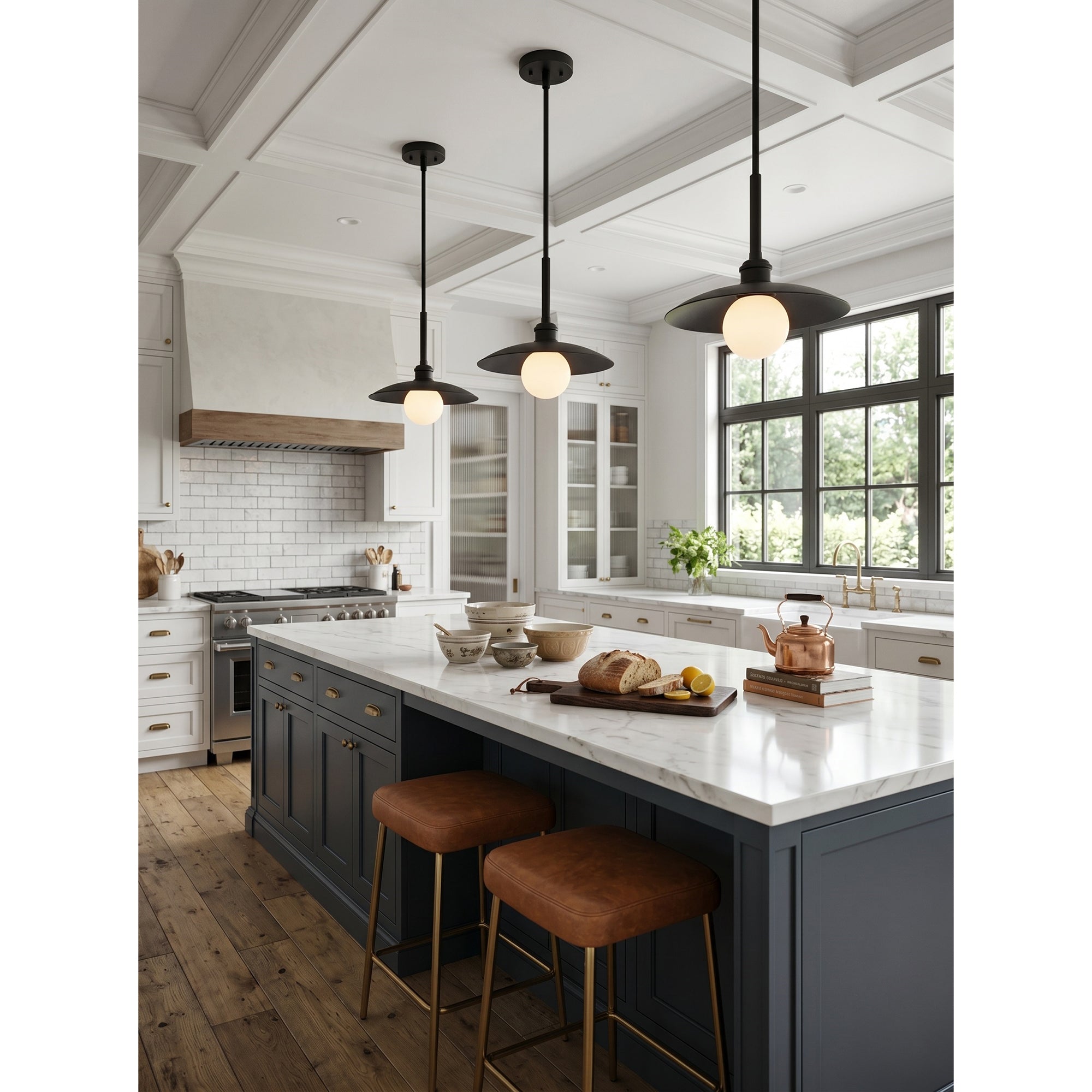 Brass Dome Kitchen Island Pendant Light