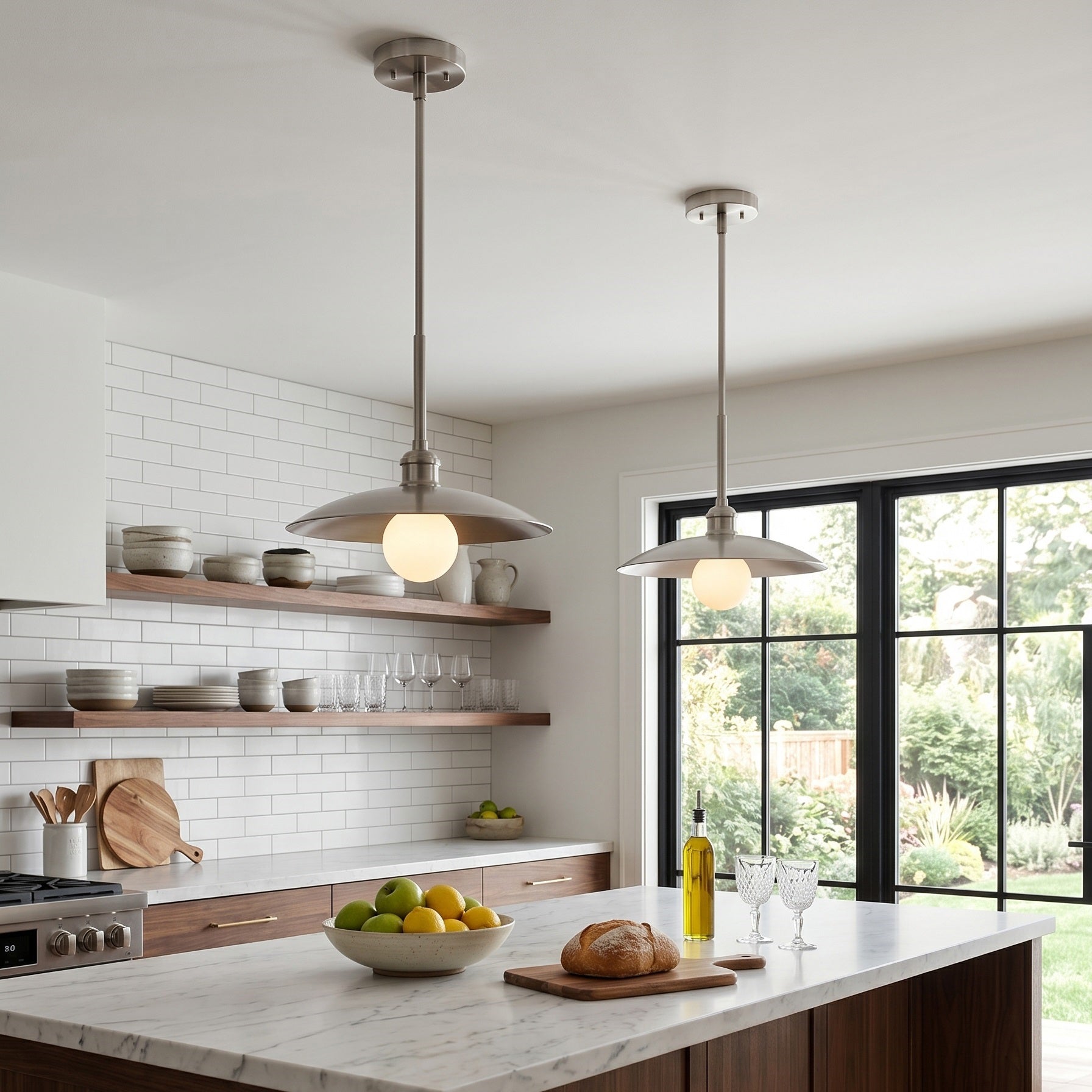 Brass Dome Kitchen Island Pendant Light