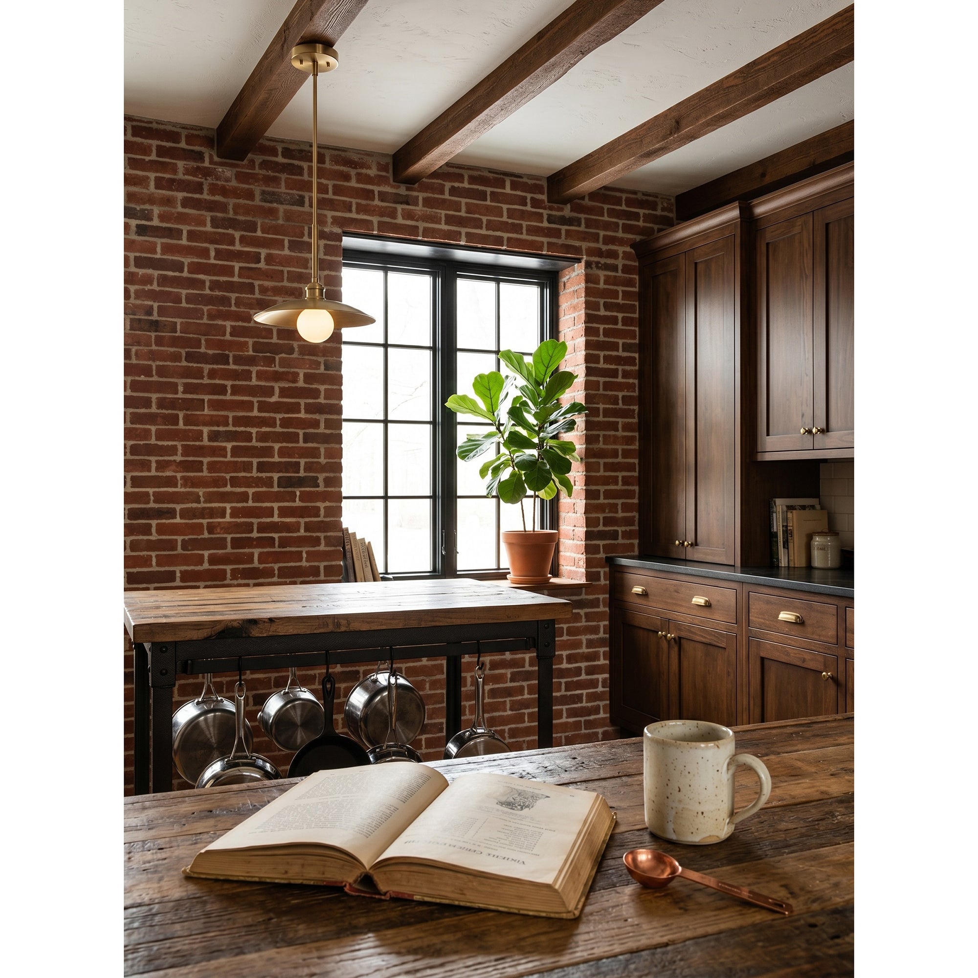 Brass Dome Kitchen Island Pendant Light