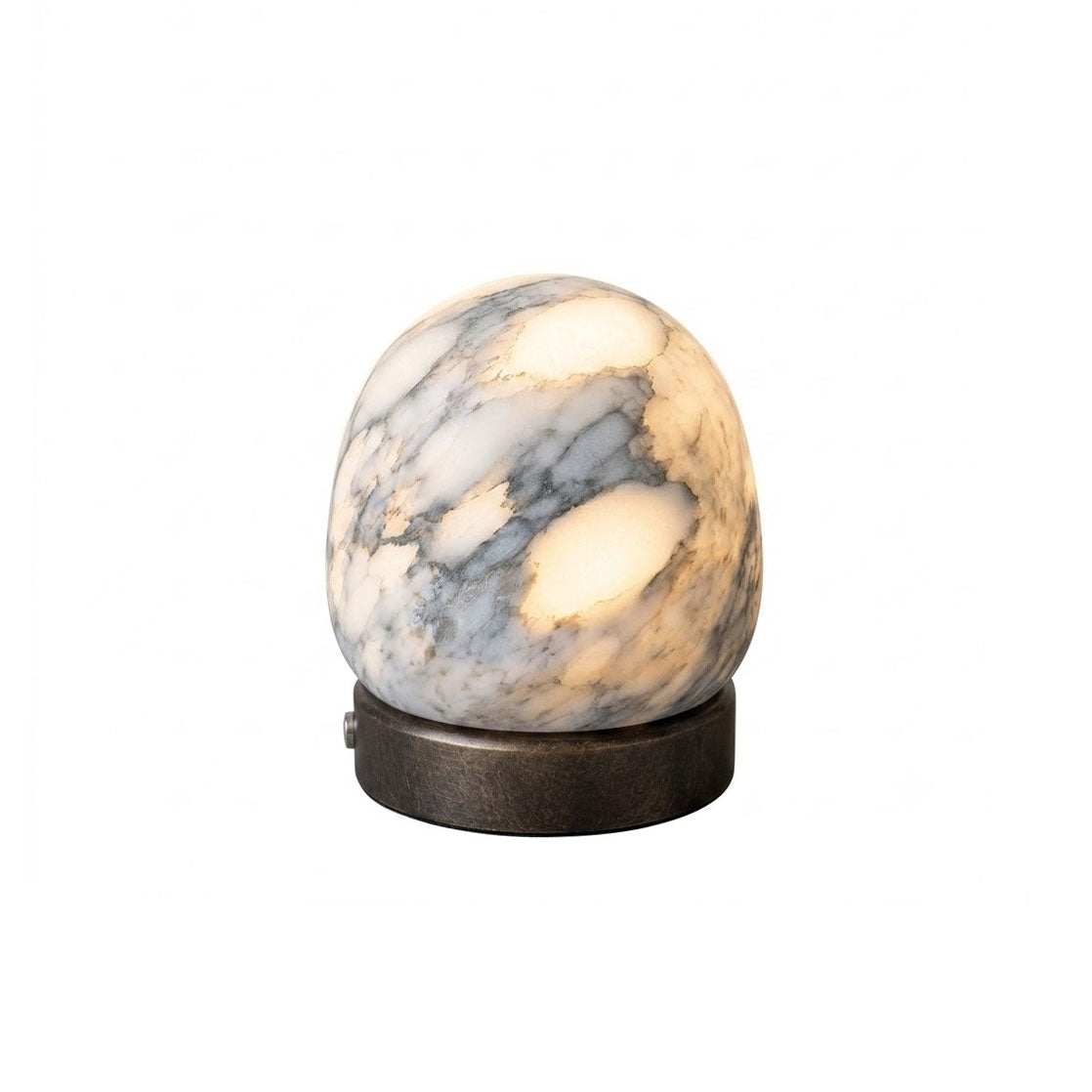 Cordless Alabaster Orb Table Lamp