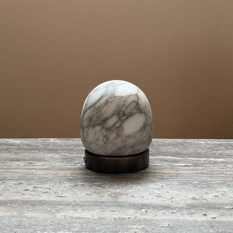 Cordless Alabaster Orb Table Lamp