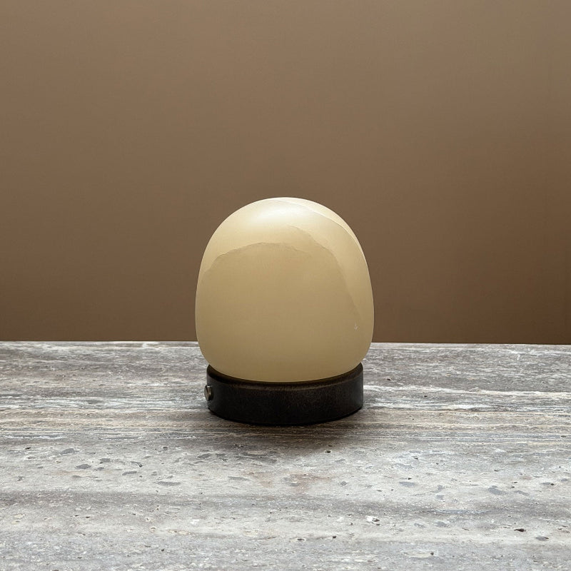 Cordless Alabaster Orb Table Lamp