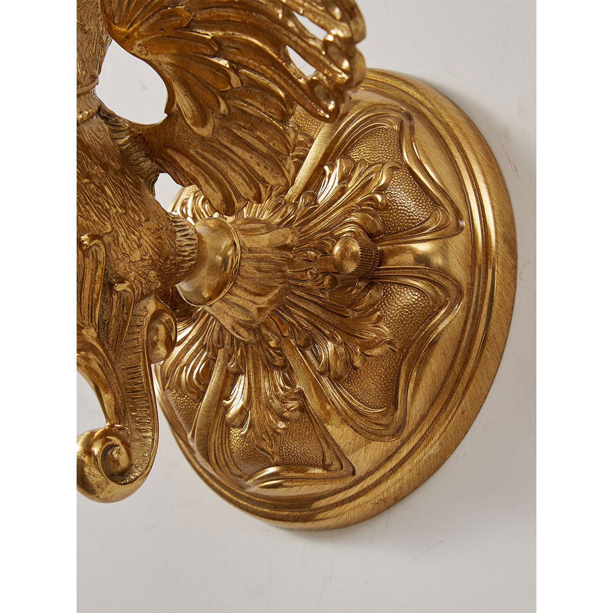 Sculpted Swan Crystal Wall Sconce
