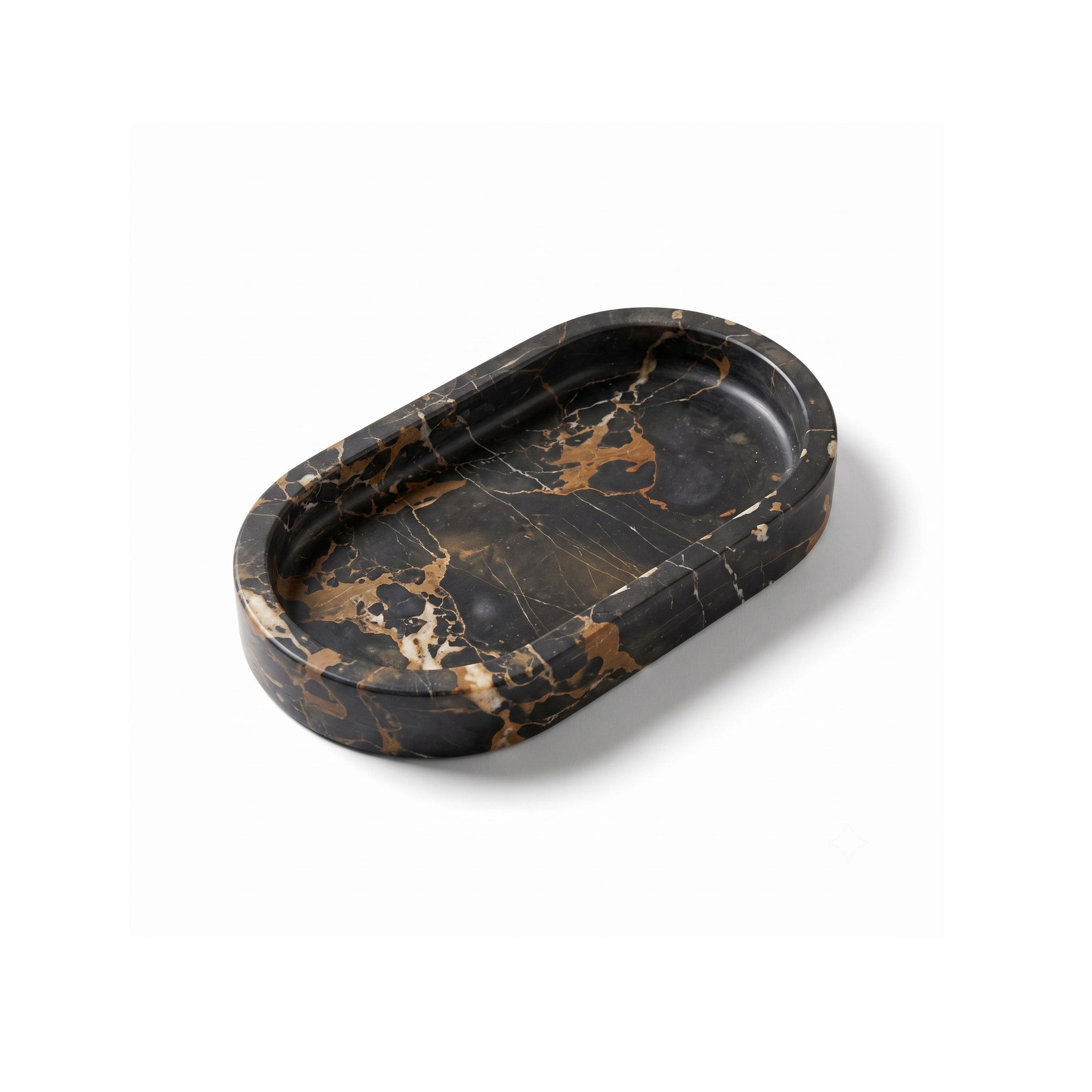 Pill Shaped Stone Catchall Tray