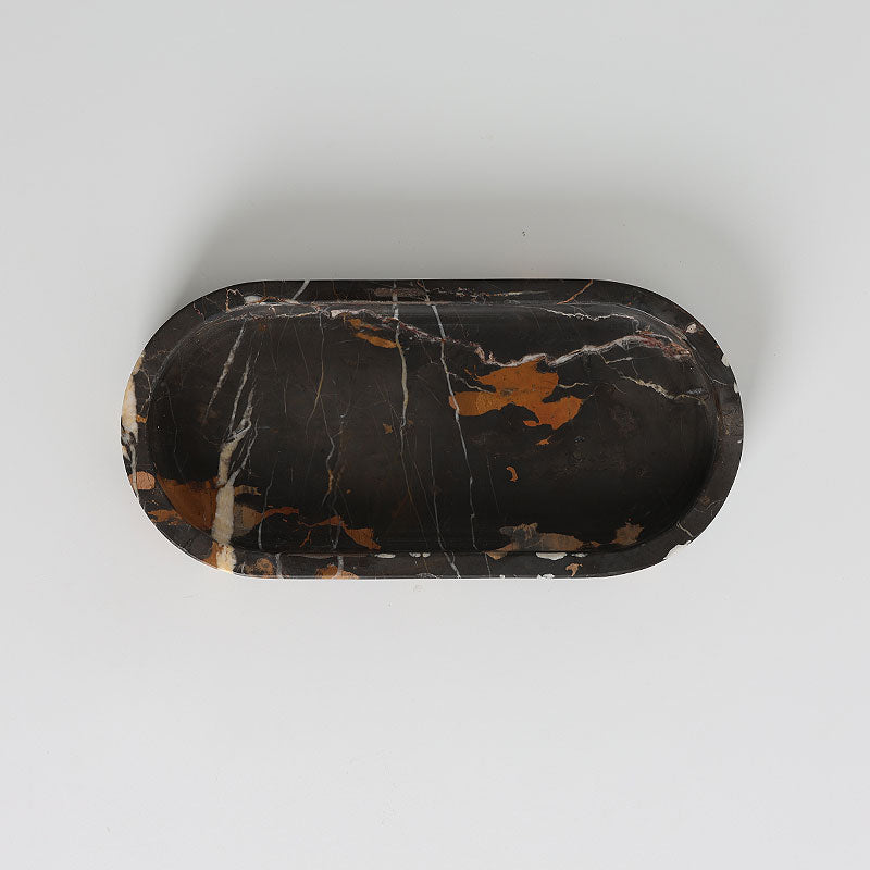Pill Shaped Stone Catchall Tray