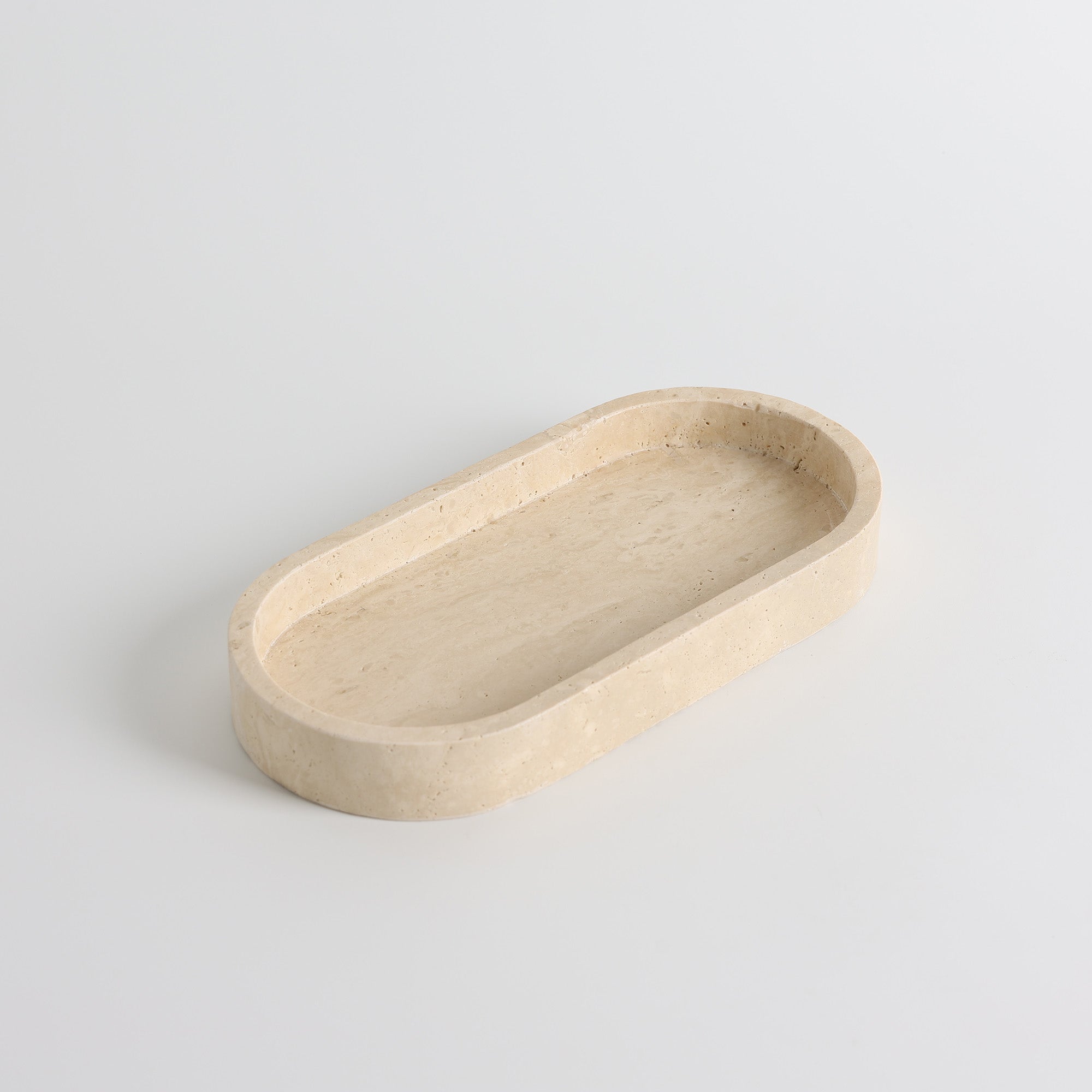 Pill Shaped Stone Catchall Tray