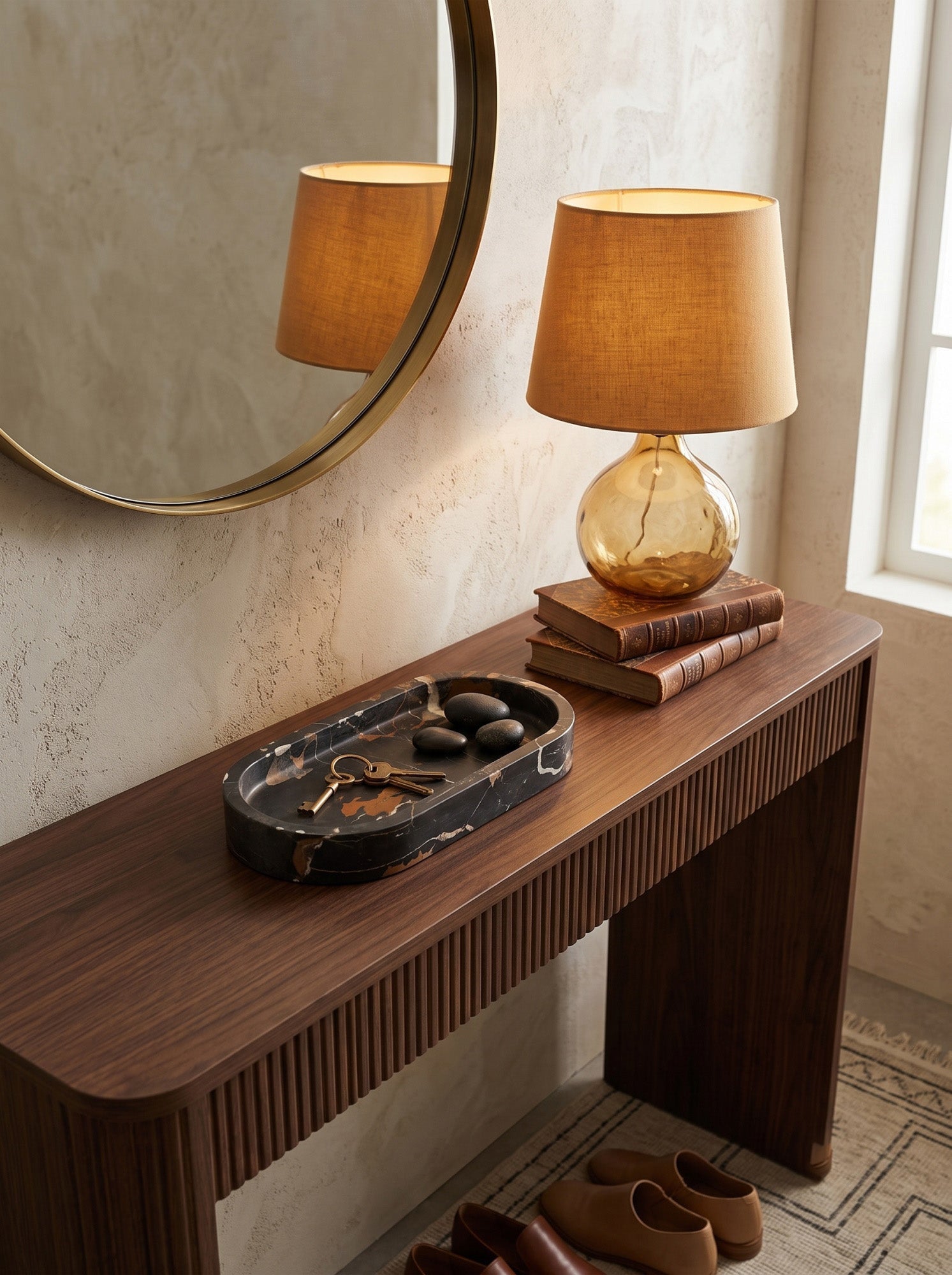 Pill Shaped Stone Catchall Tray