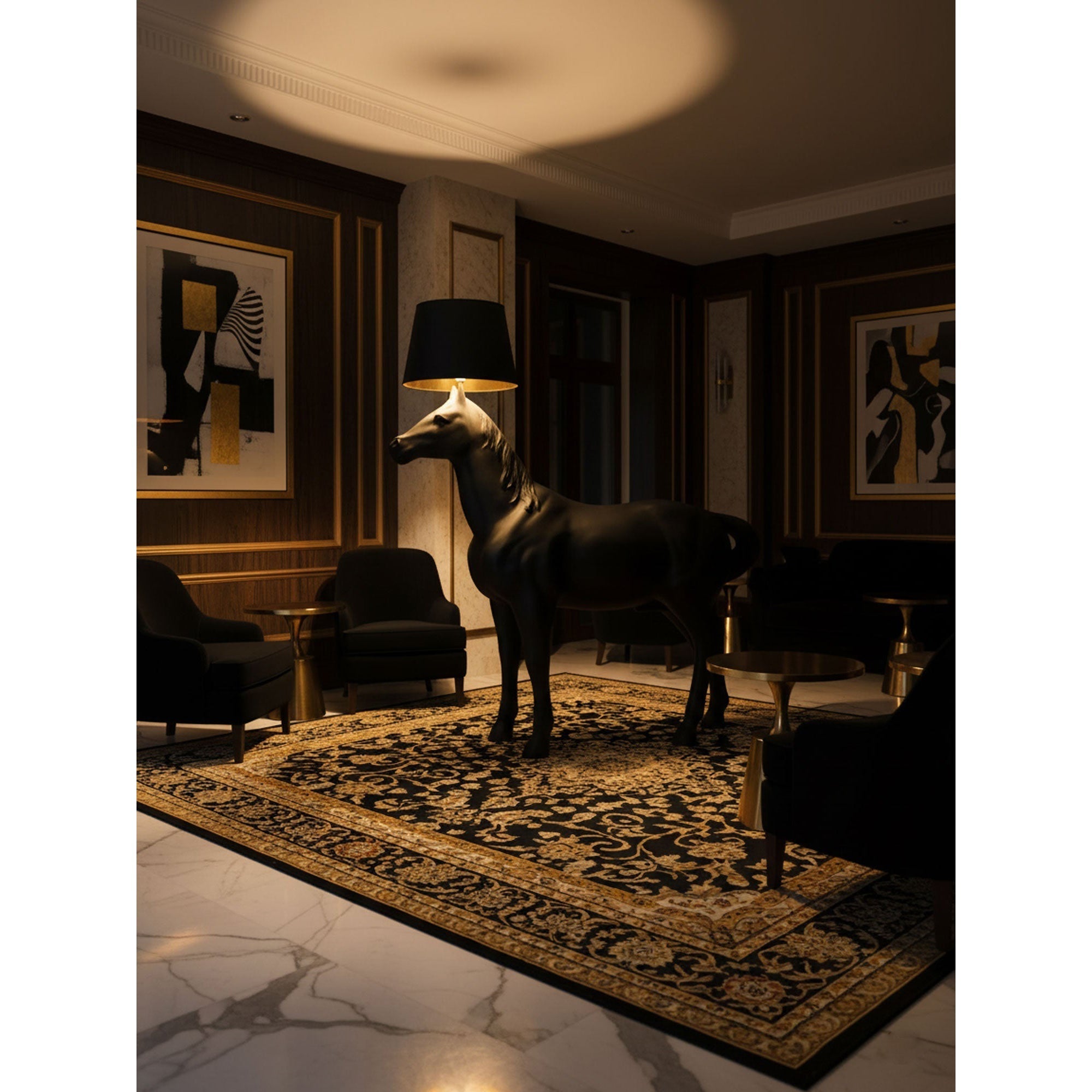 Sculptural Horse Floor Lamp