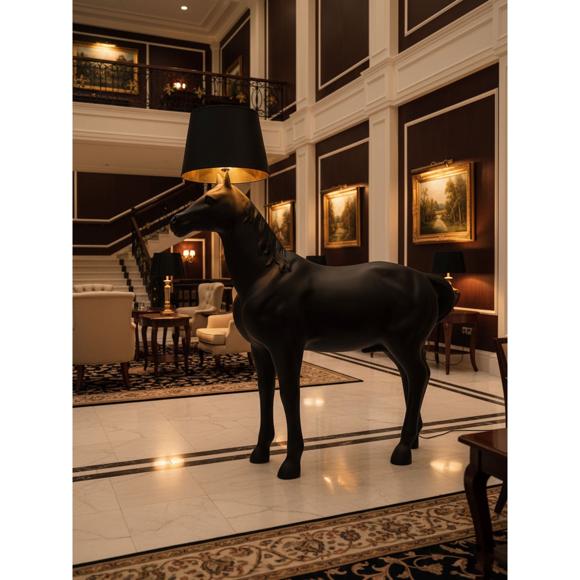 Sculptural Horse Floor Lamp